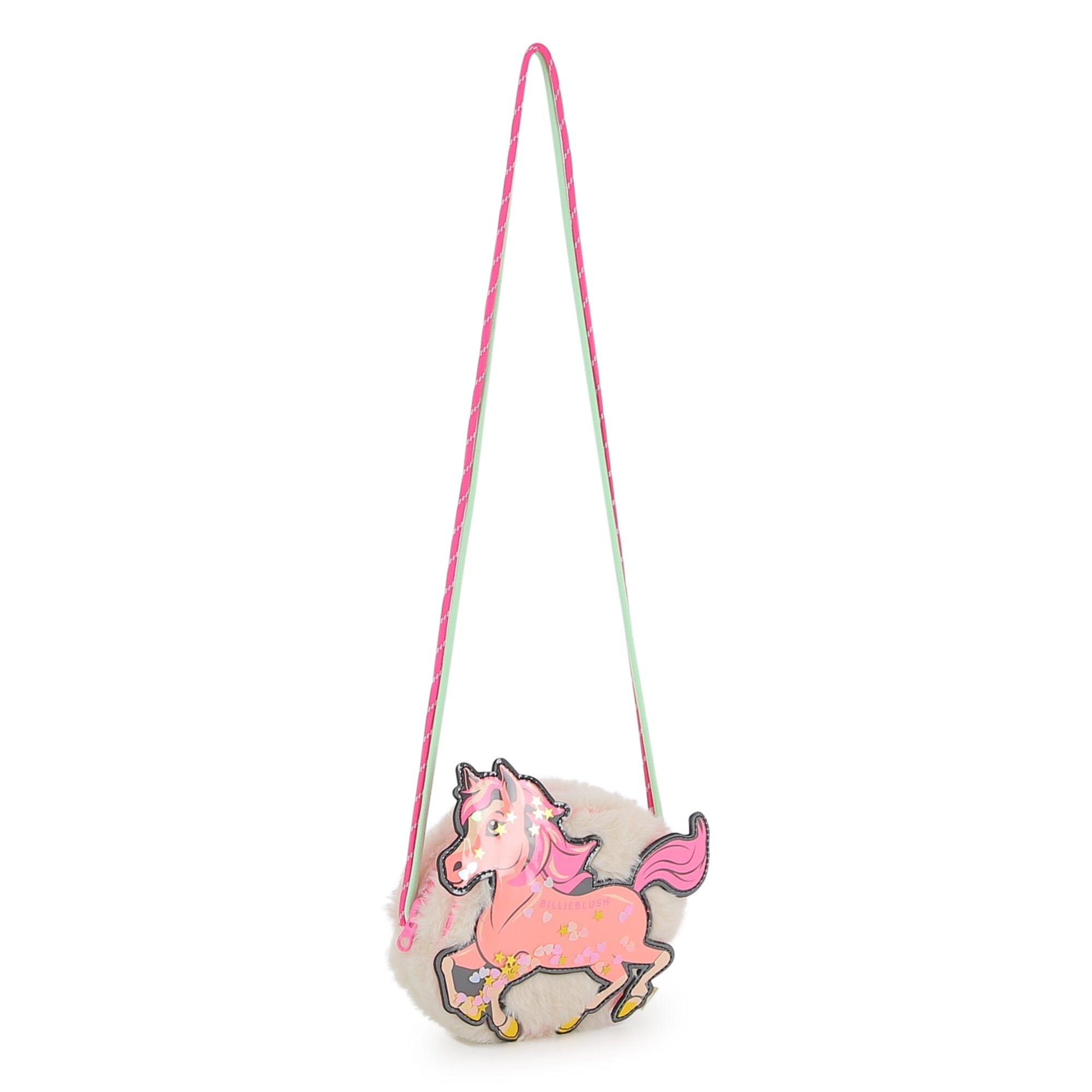 BILLIEBLUSH kleine Handtasche Pferde-Motiv mit Glitzer Handtasche Billieblush