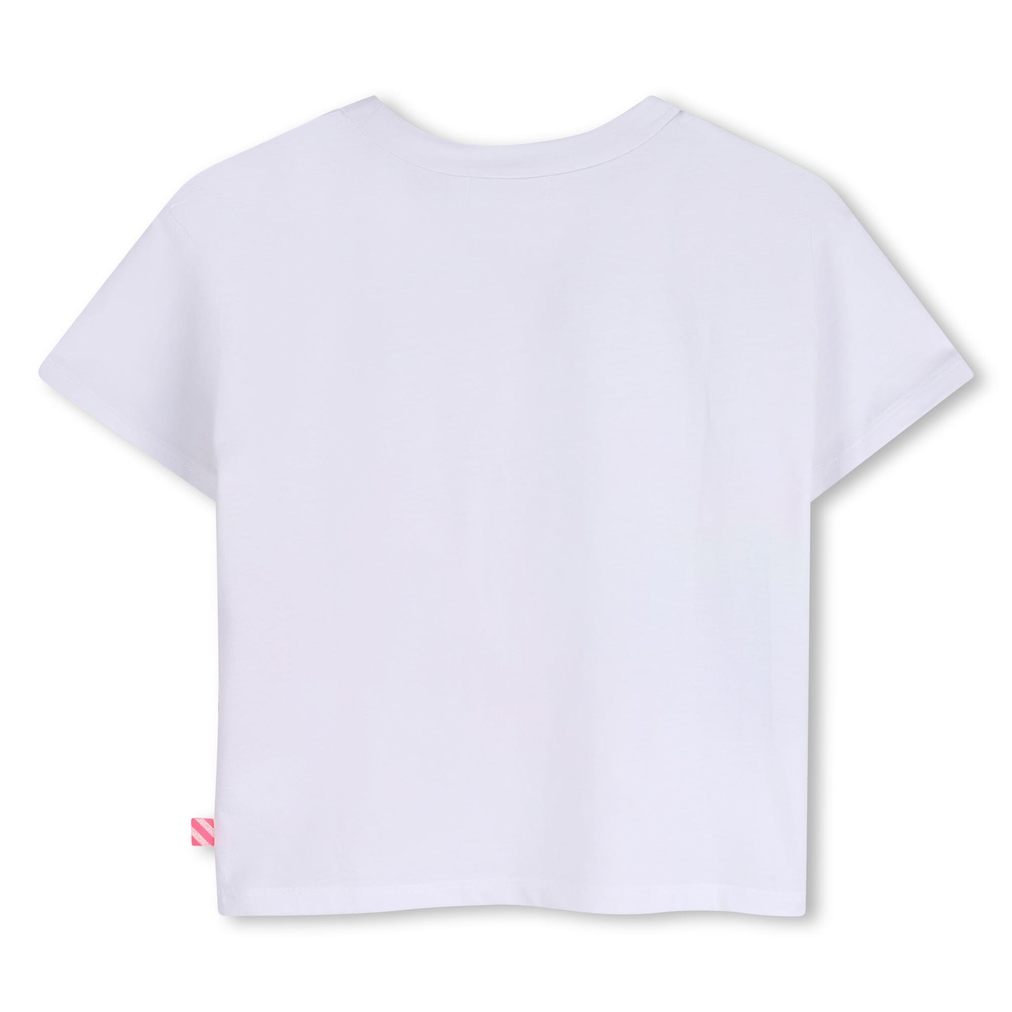 Billieblush Kurzarm T-Shirt mit Glitzer-Print – Weiß T-Shirt Billieblush