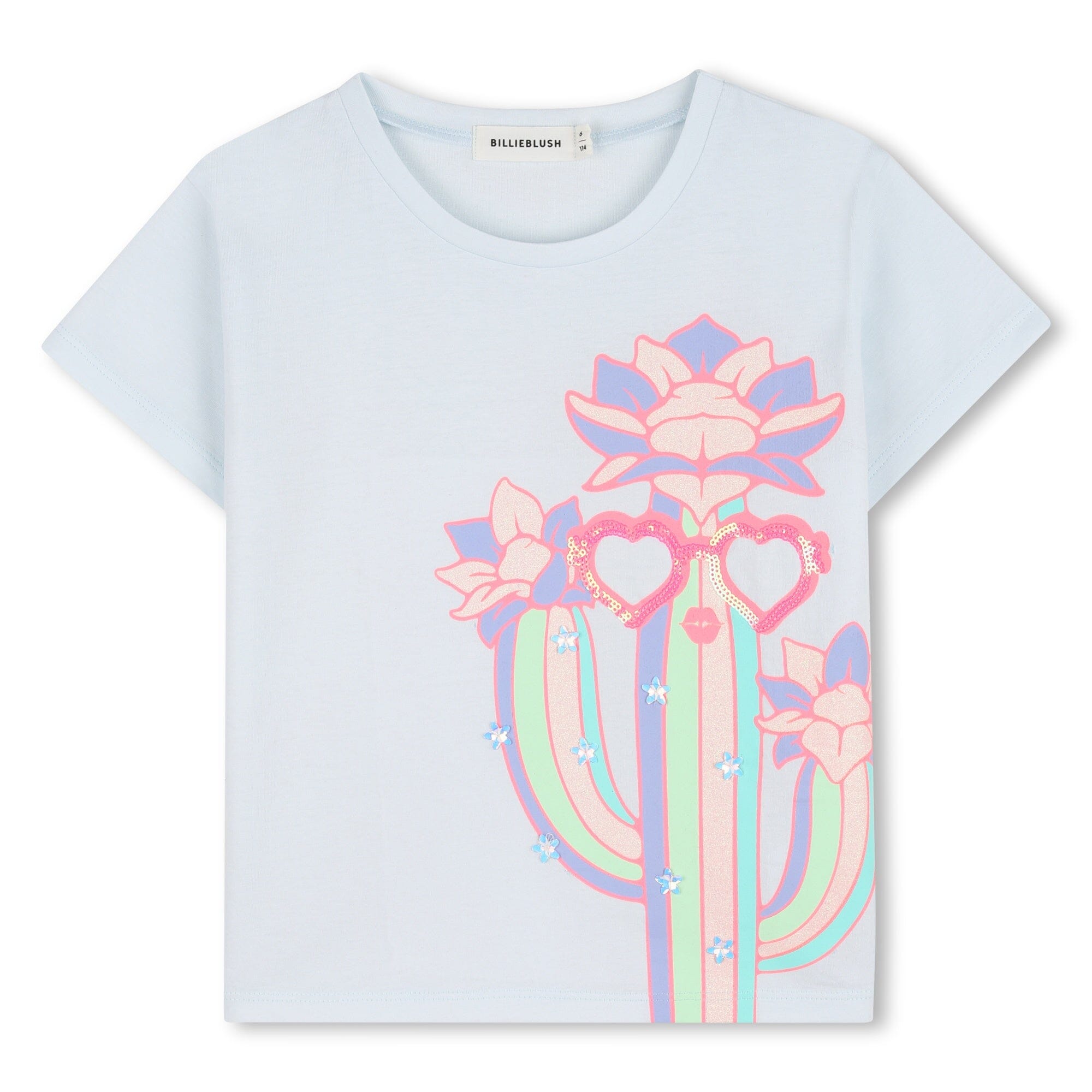 Billieblush Kurzarm T-Shirt mit Pailletten – Eis Schmelzt T-Shirt Billieblush 4 Jahre ( 98-104 )
