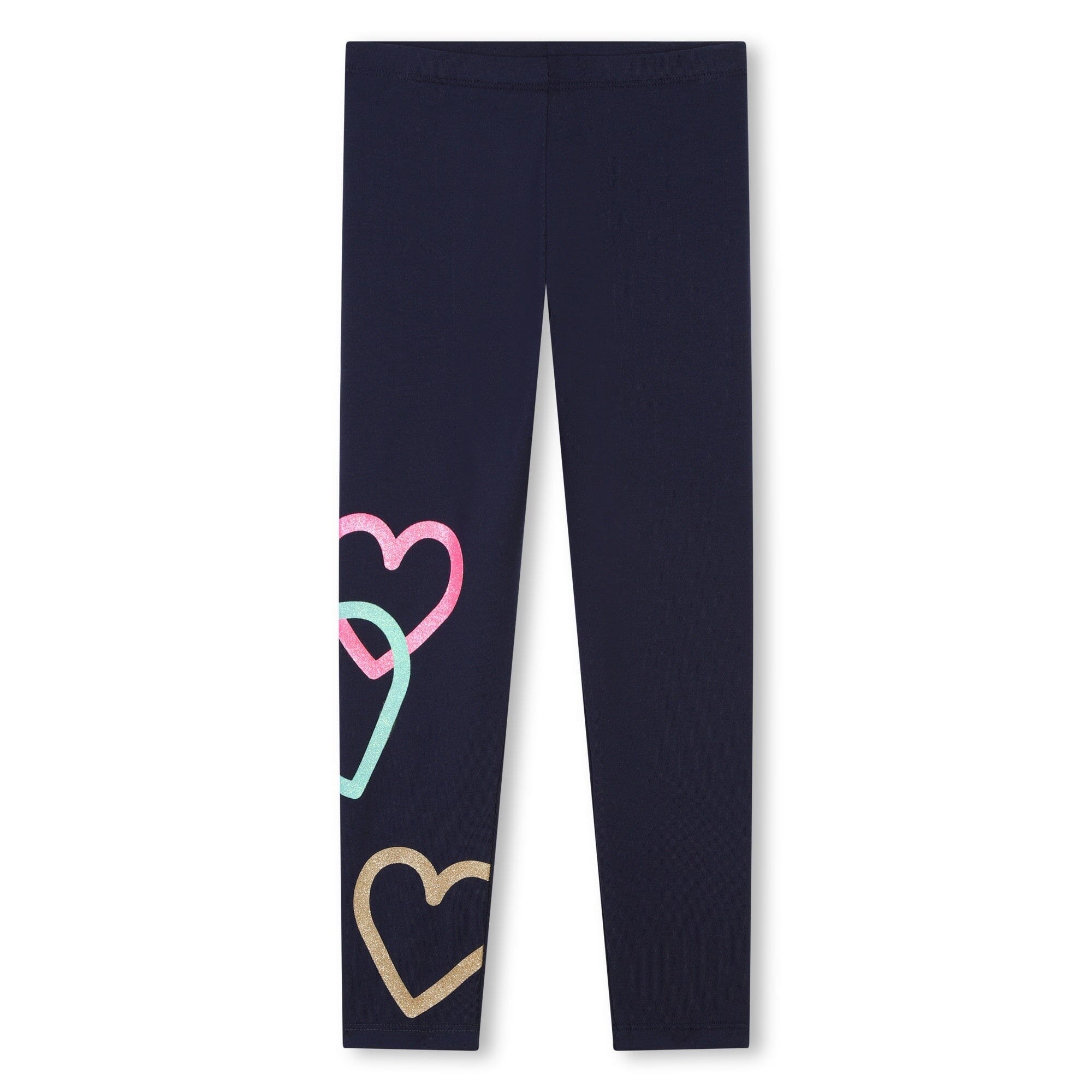 Billieblush Leggings dunkelblau mit Herzmotiv am Bein Leggings Billieblush