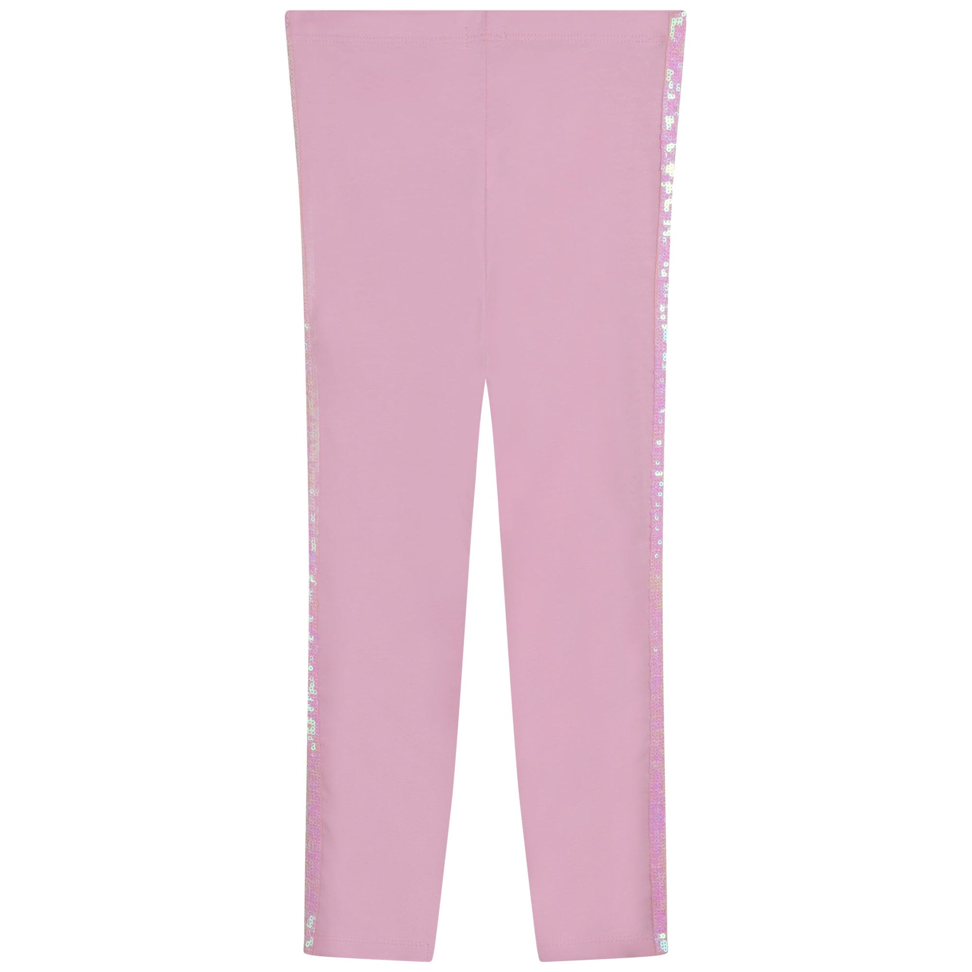 Billieblush Leggings rosa mit Pailletten-Bändern an der Seite Leggings Billieblush