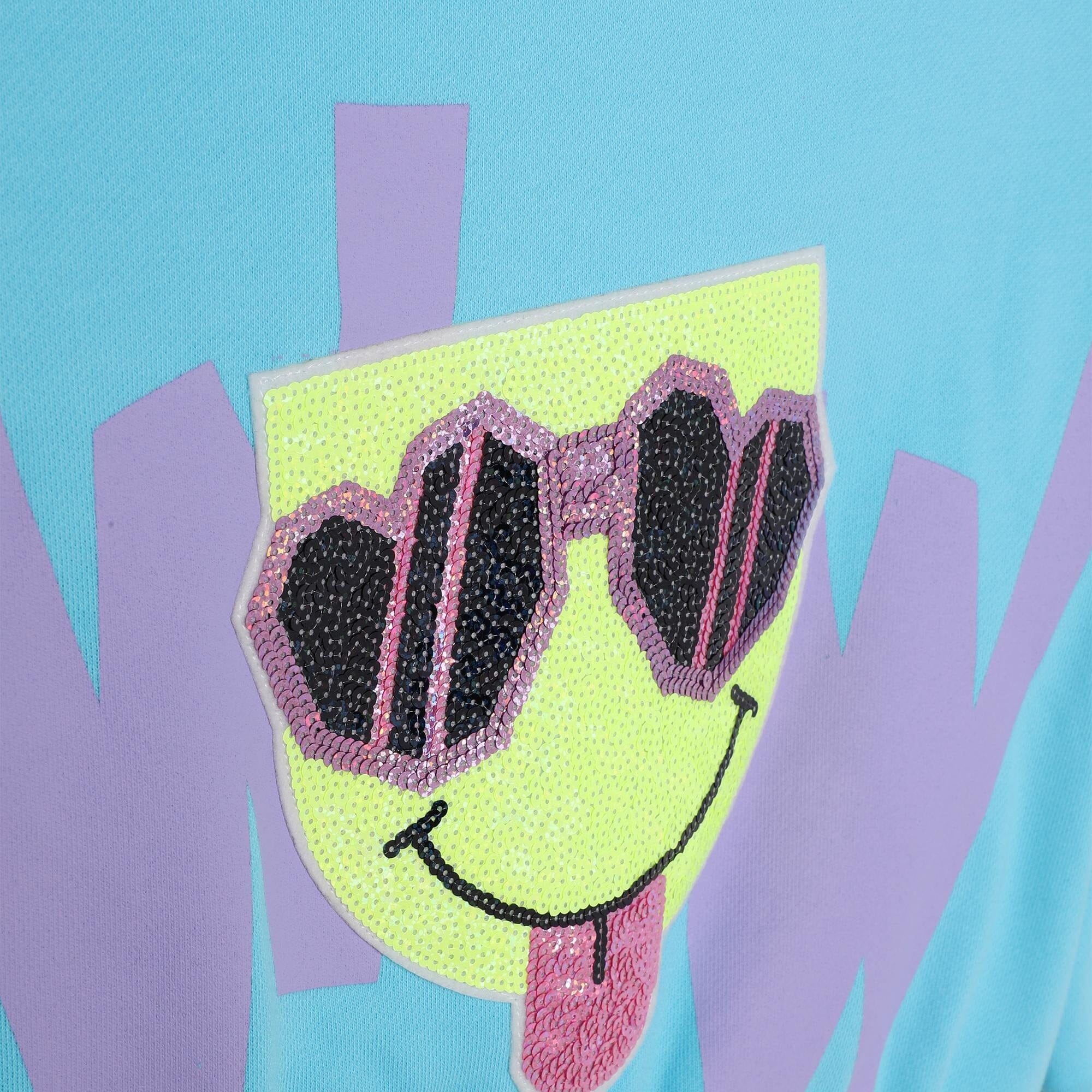 Billieblush Hoody Sweatshirt mit Pailletten versetztem Motiv Sweatshirt Billieblush