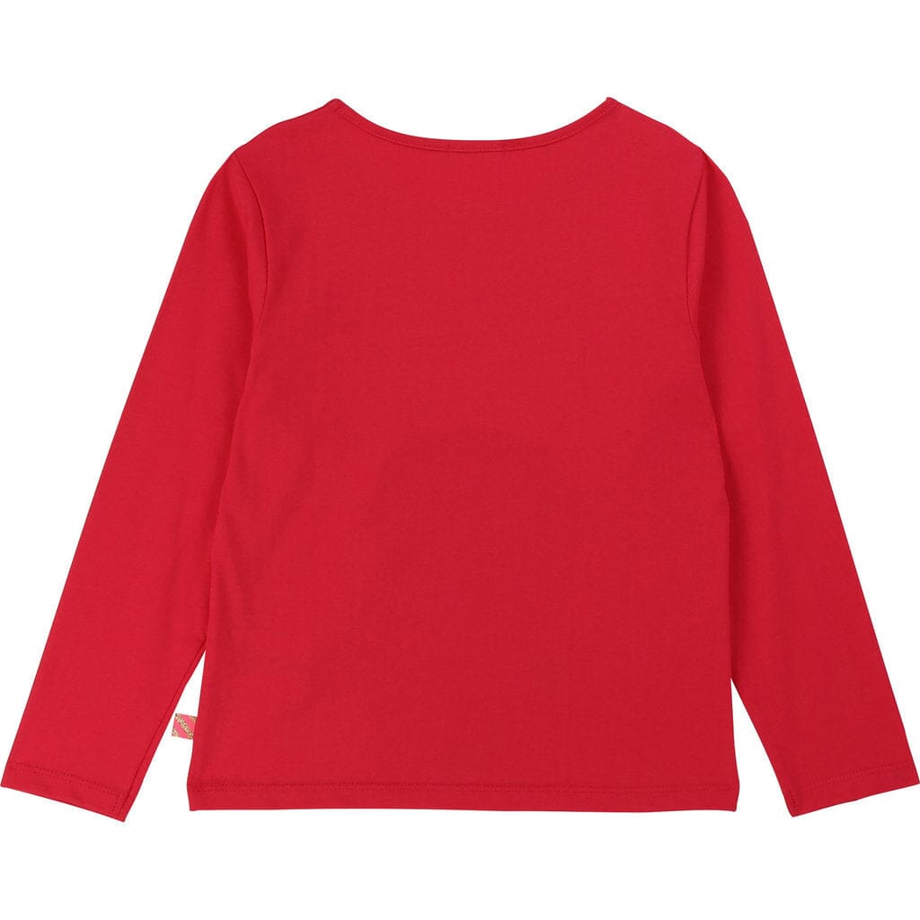 Billieblush Longsleeve Vogel Strauss pink Langarmshirt Billieblush