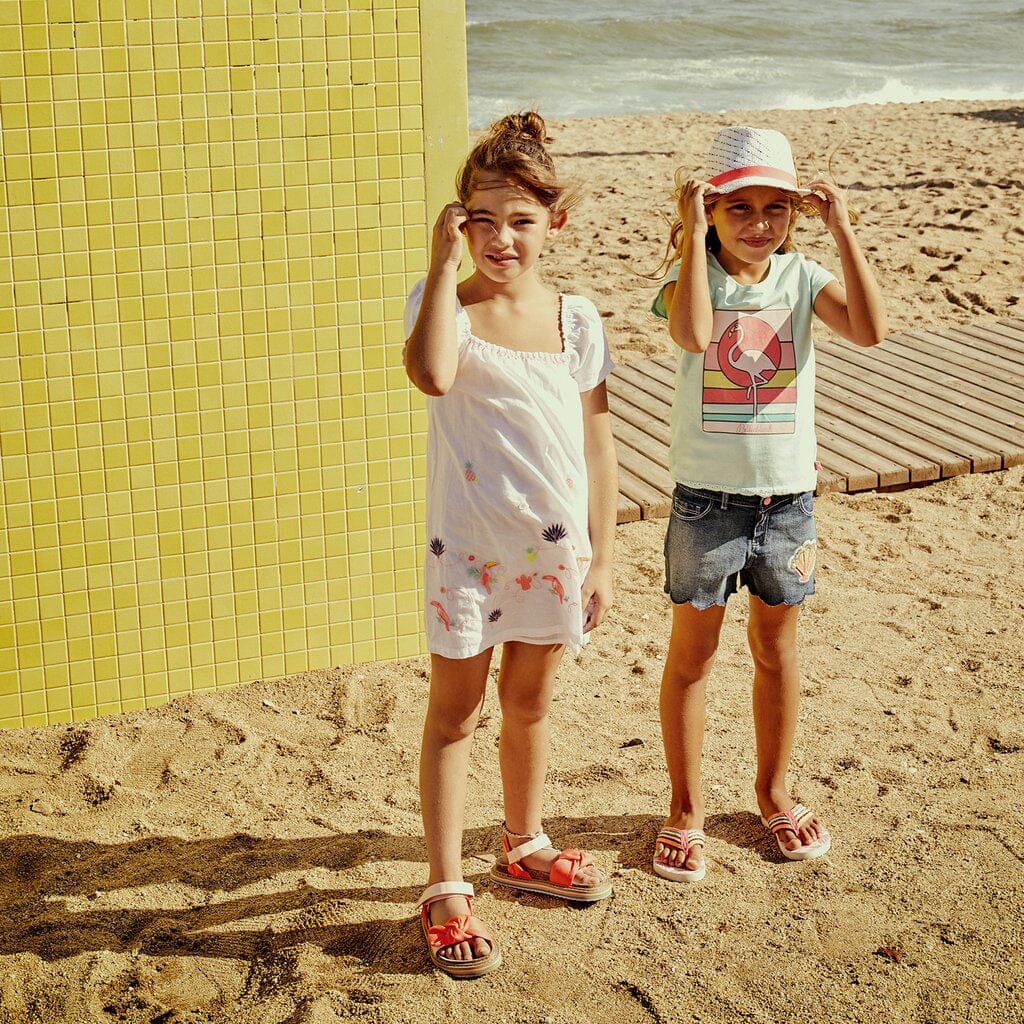 Billieblush T-Shirt Flamingo türkis T-Shirt Billieblush