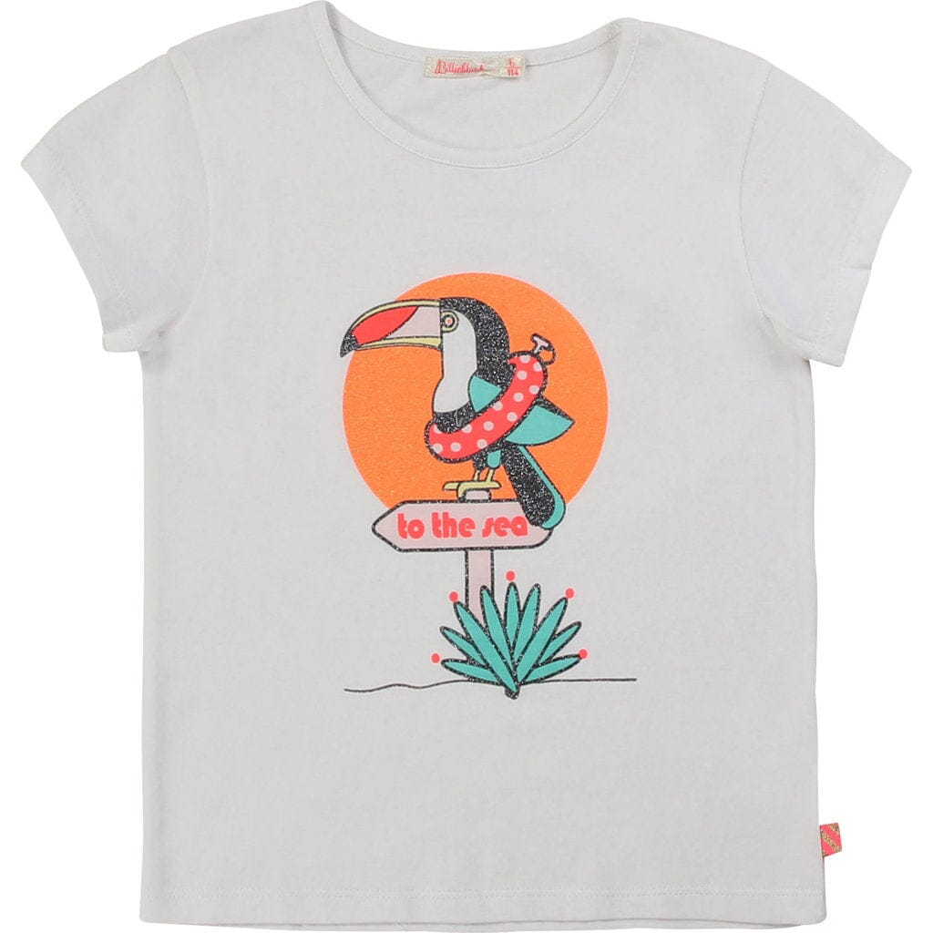 Billieblush T-Shirt Tukan weiß T-Shirt Billieblush
