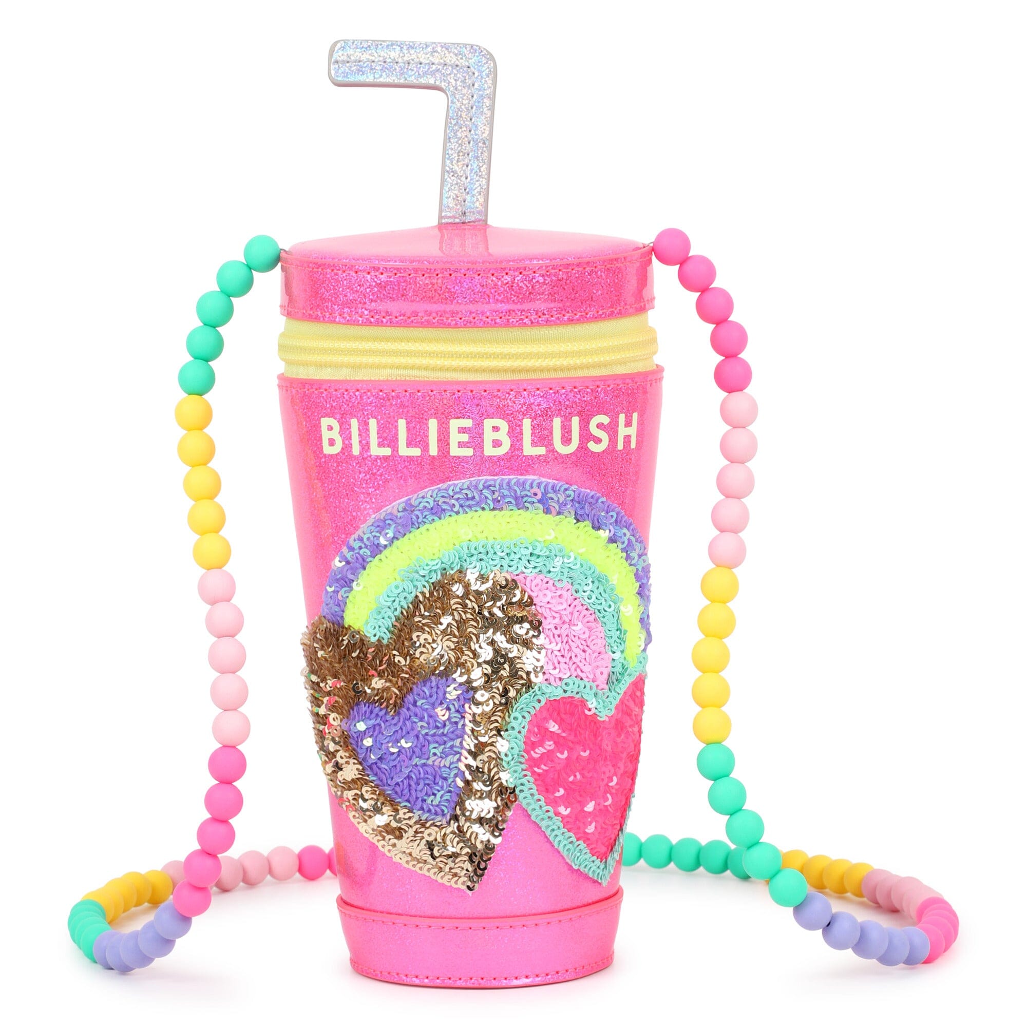 BILLIEBLUSH Milkshake-Handtasche – Becher-Form mit Pailletten Handtasche Billieblush