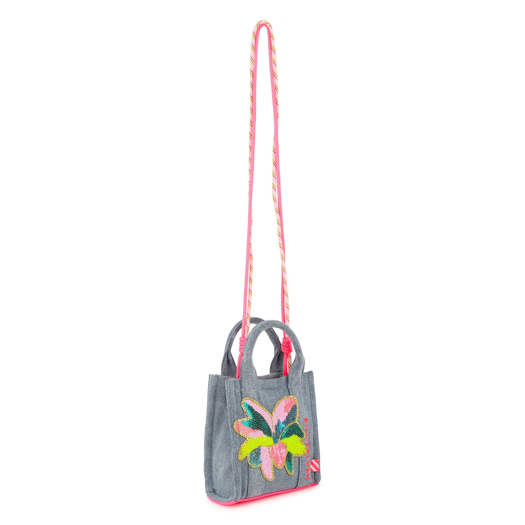 BILLIEBLUSH Mini-Tragetasche – Denim mit Paillettenmotiv Handtasche Billieblush