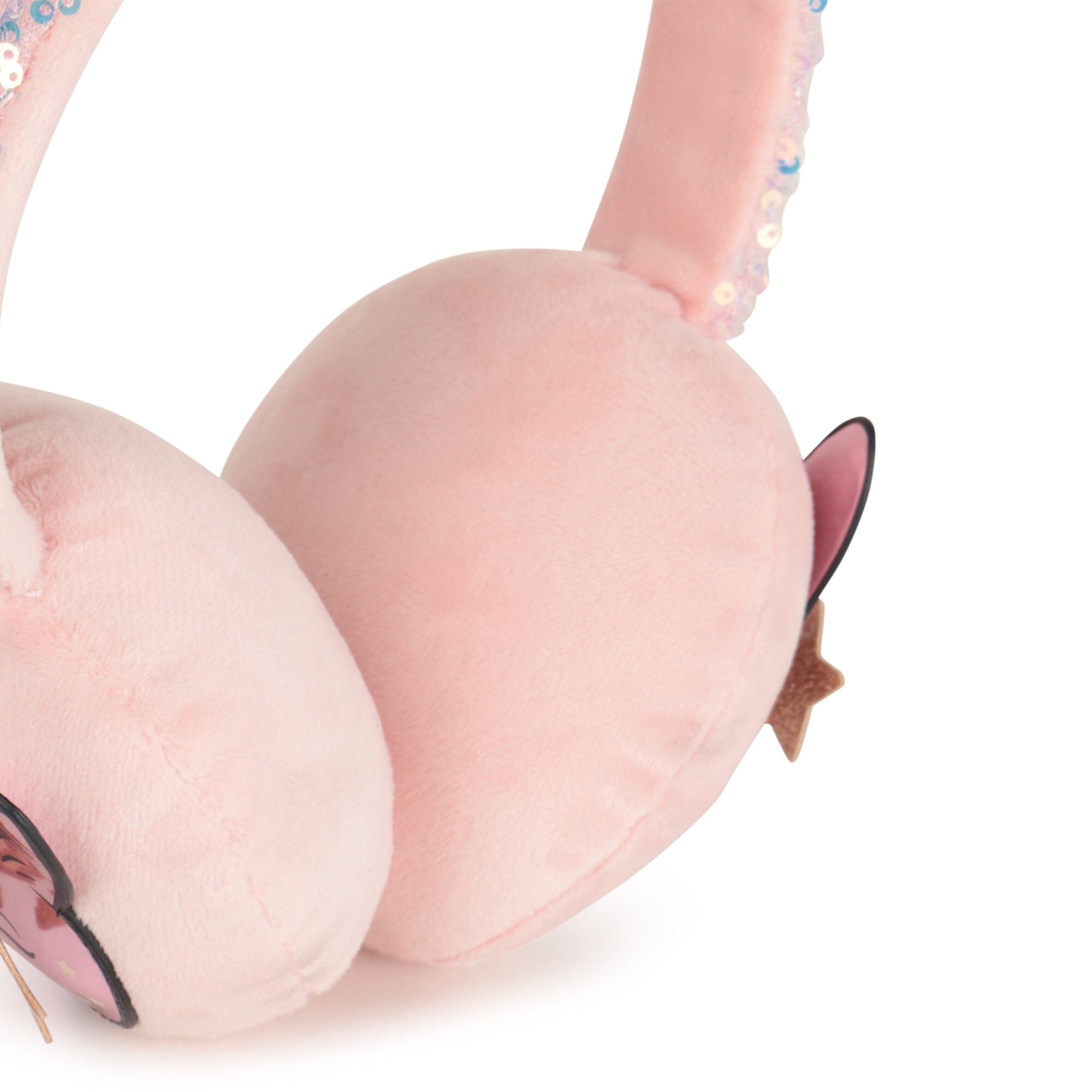 BILLIEBLUSH Ohrwärmer rosa mit Katzenapplikation & Pailletten Ohrenwärmer Billieblush