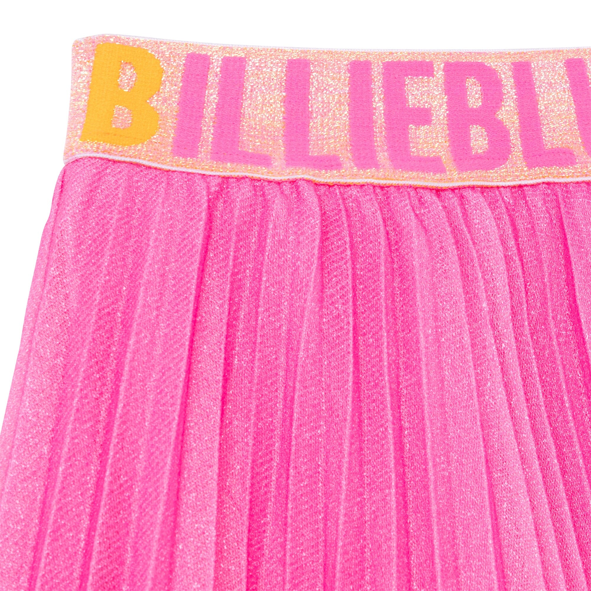 Billieblush rosa Faltenrock mit Glitzer und Logobund Röcke Billieblush