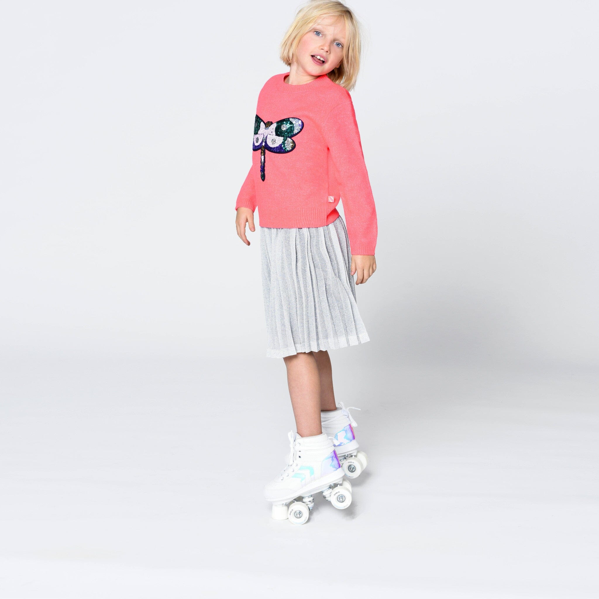 Billieblush Faltenrock silber glitzernd Röcke Billieblush