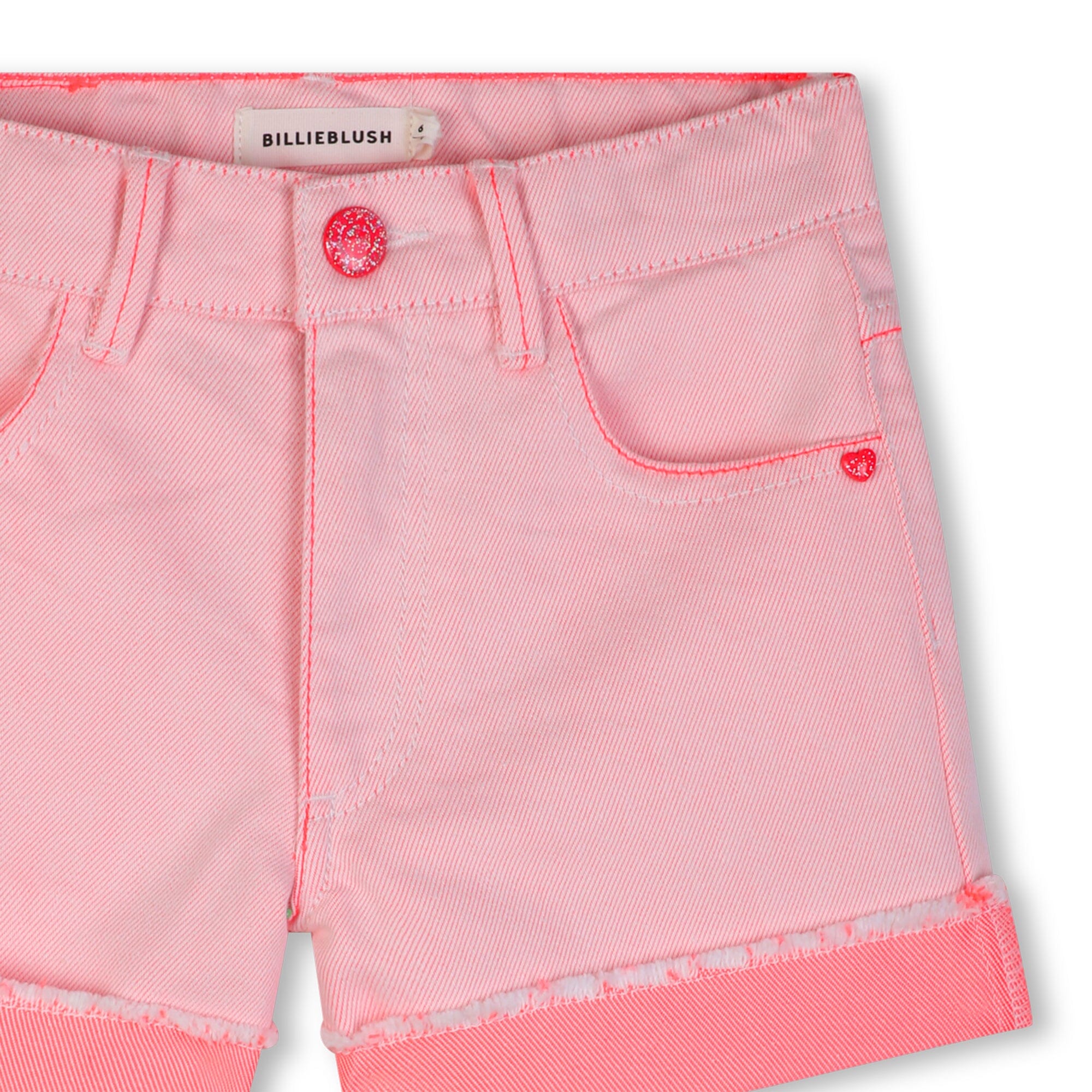 BILLIEBLUSH Shorts mit Pailletten-Tasche – Rosa Laune für aktive Tage. Shorts Billieblush