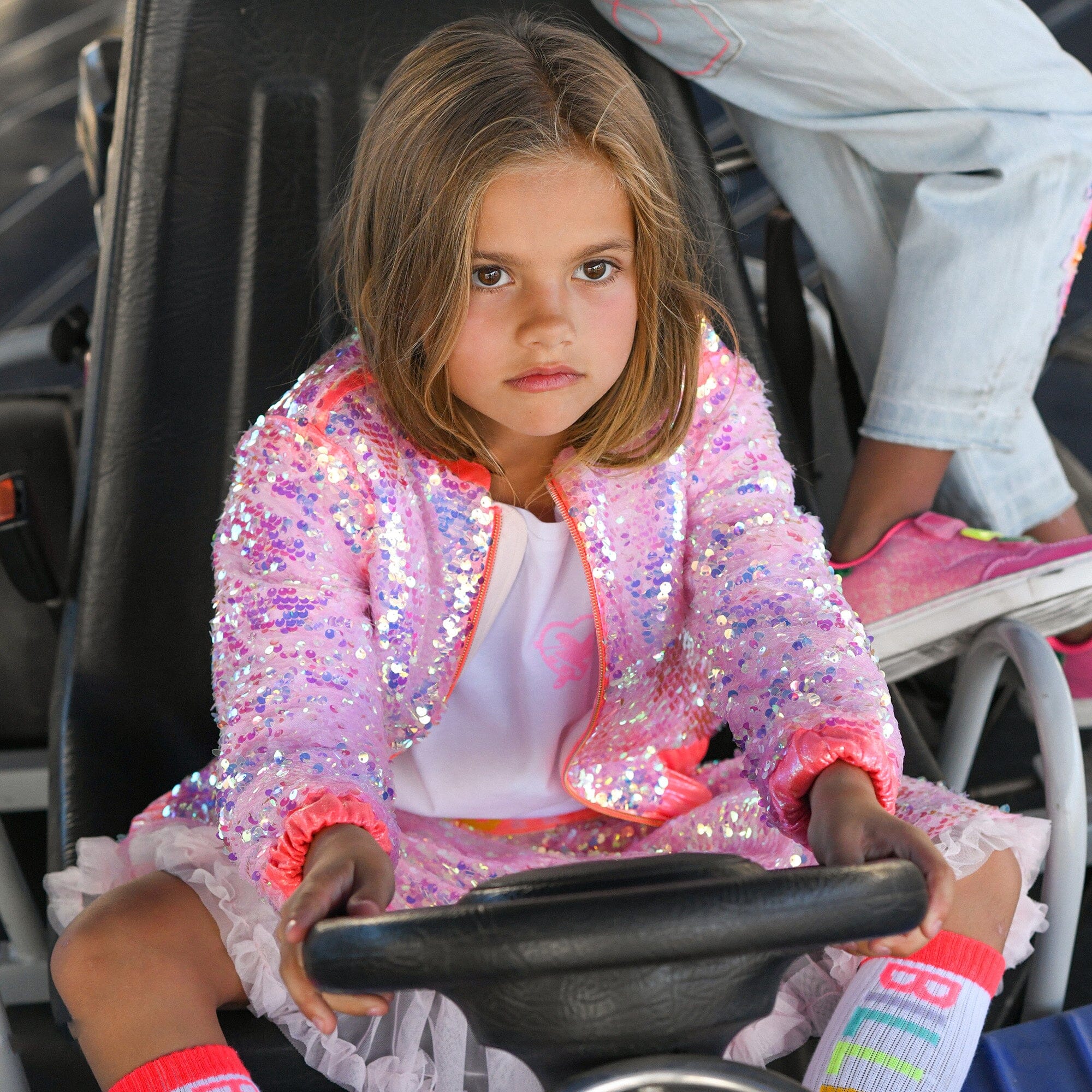 Billieblush Glitzer Rock in rosa mit Glitzerbund Röcke Billieblush