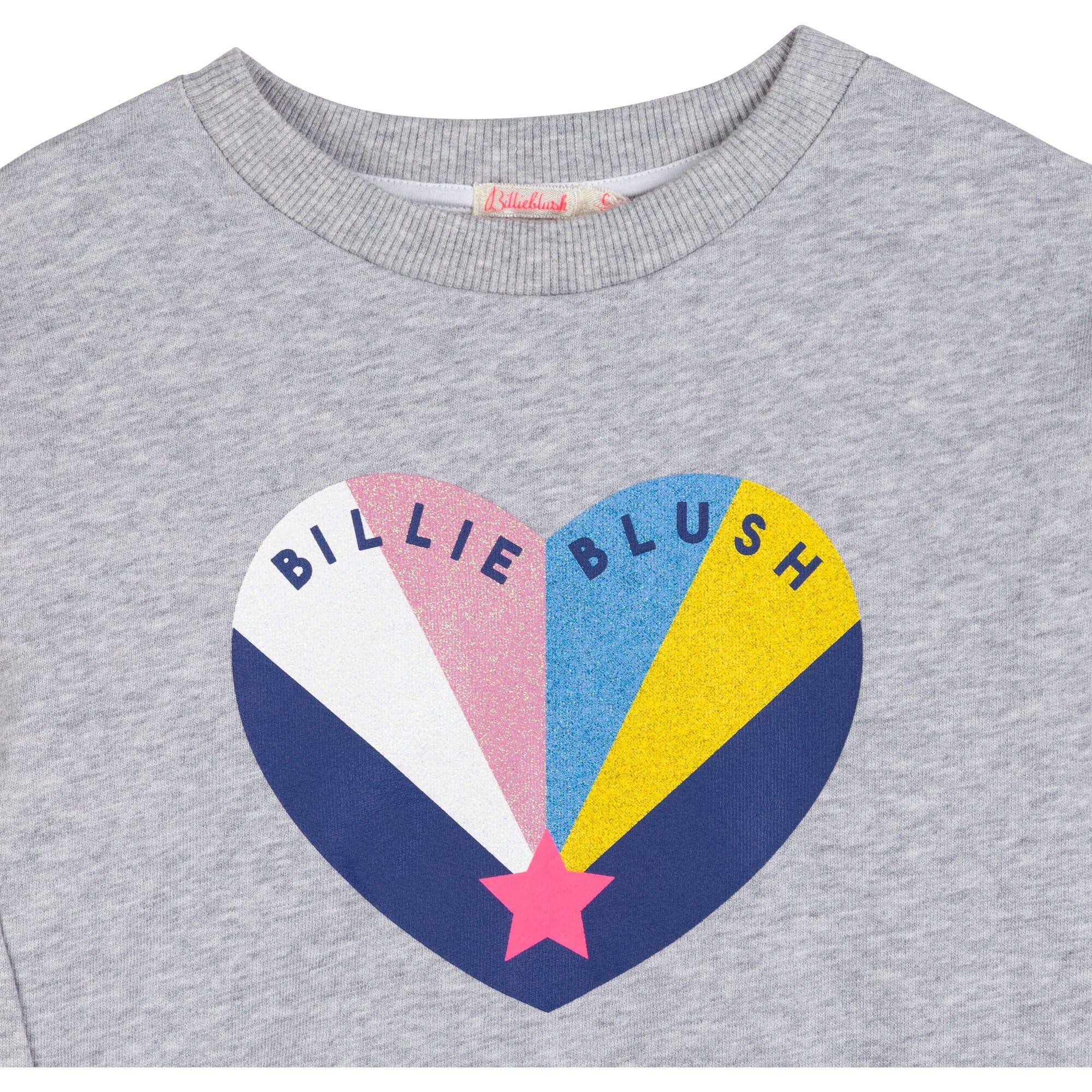 Billieblush Sweatshirt mit Herz und Pailletten in grau Sweatshirt Billieblush