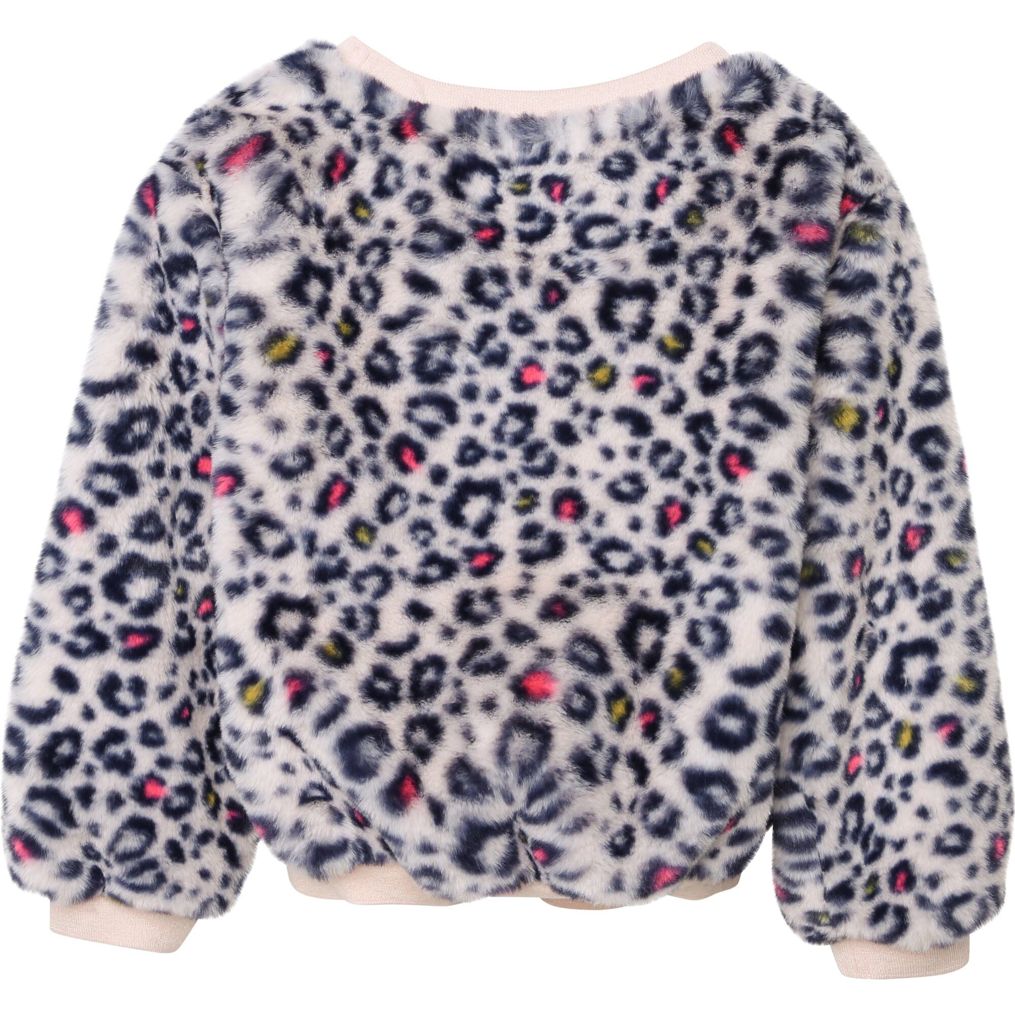 Billieblush Sweatshirt aus kuscheligem Kunstfell mit Leoprint Sweatshirt Billieblush