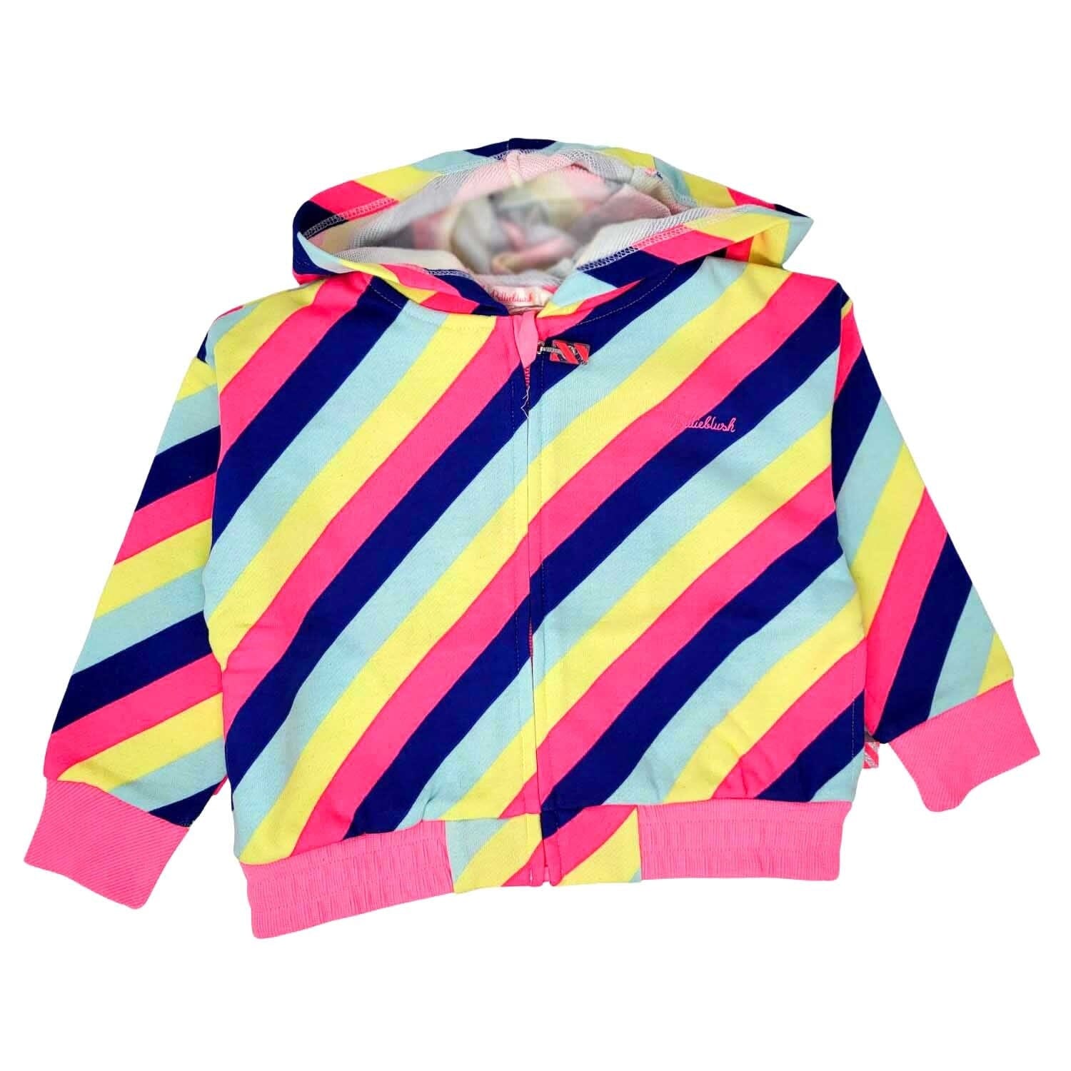 Billieblush Hoody Sweatshirt Jacke mit mit leuchtenden Streifen Sweatshirt Billieblush