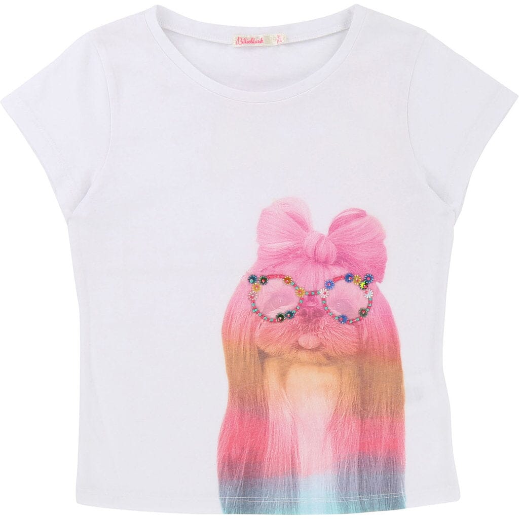 Billieblush T-Shirt Hund mit Brille T-Shirt Billieblush