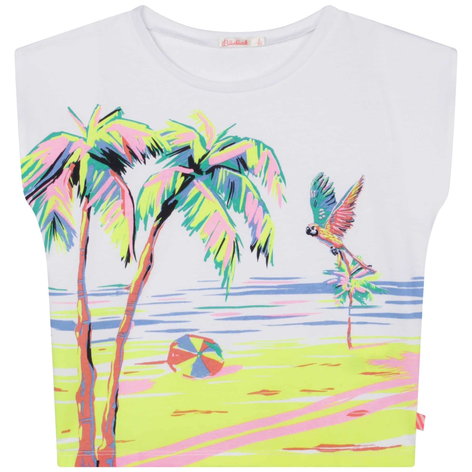 Billieblush weißes Shirt Strand T-Shirt Billieblush