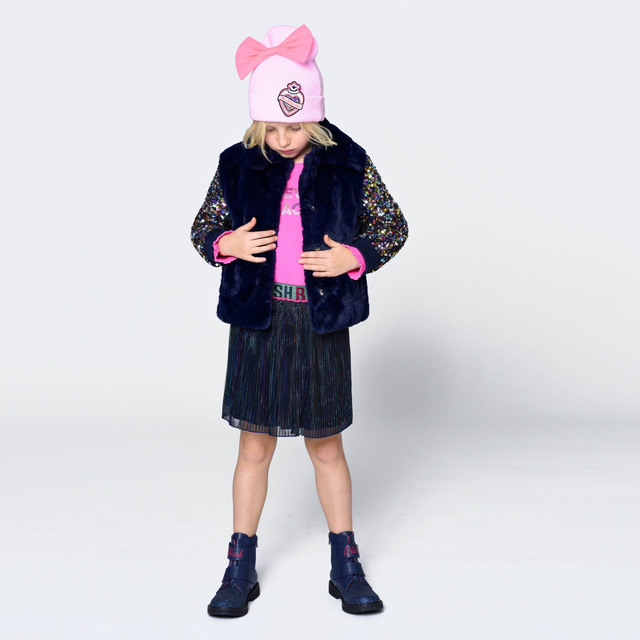 Billieblush Zeremonie Rock aus ausgefallenem Faltenstoff, Röcke Billieblush