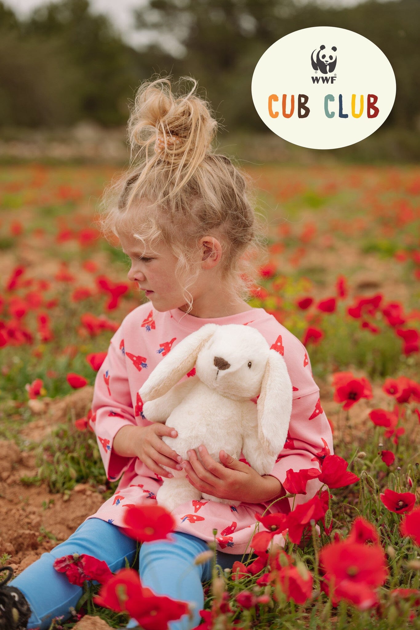 WWF Cub Club Robbert der Hase offwhite 29cm Kuscheltiere WWF