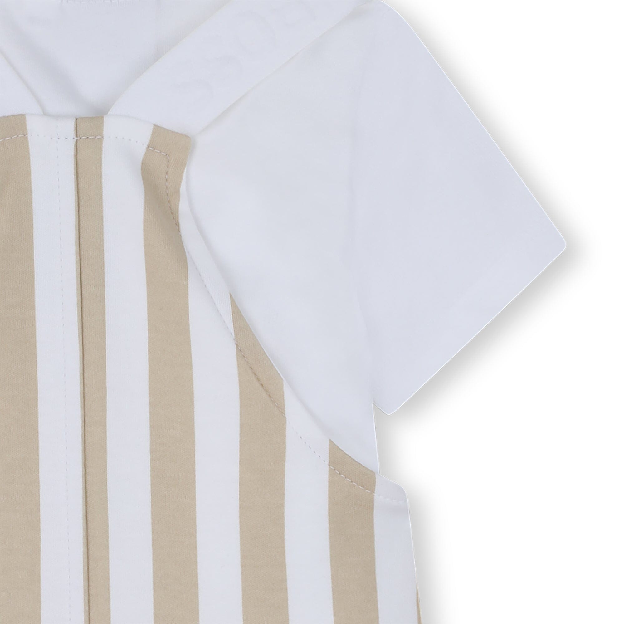 BOSS Baby 2-teiler Set: Overall-Shorts + T-Shirt „Beige“ Baby Kombination Boss Kidswear