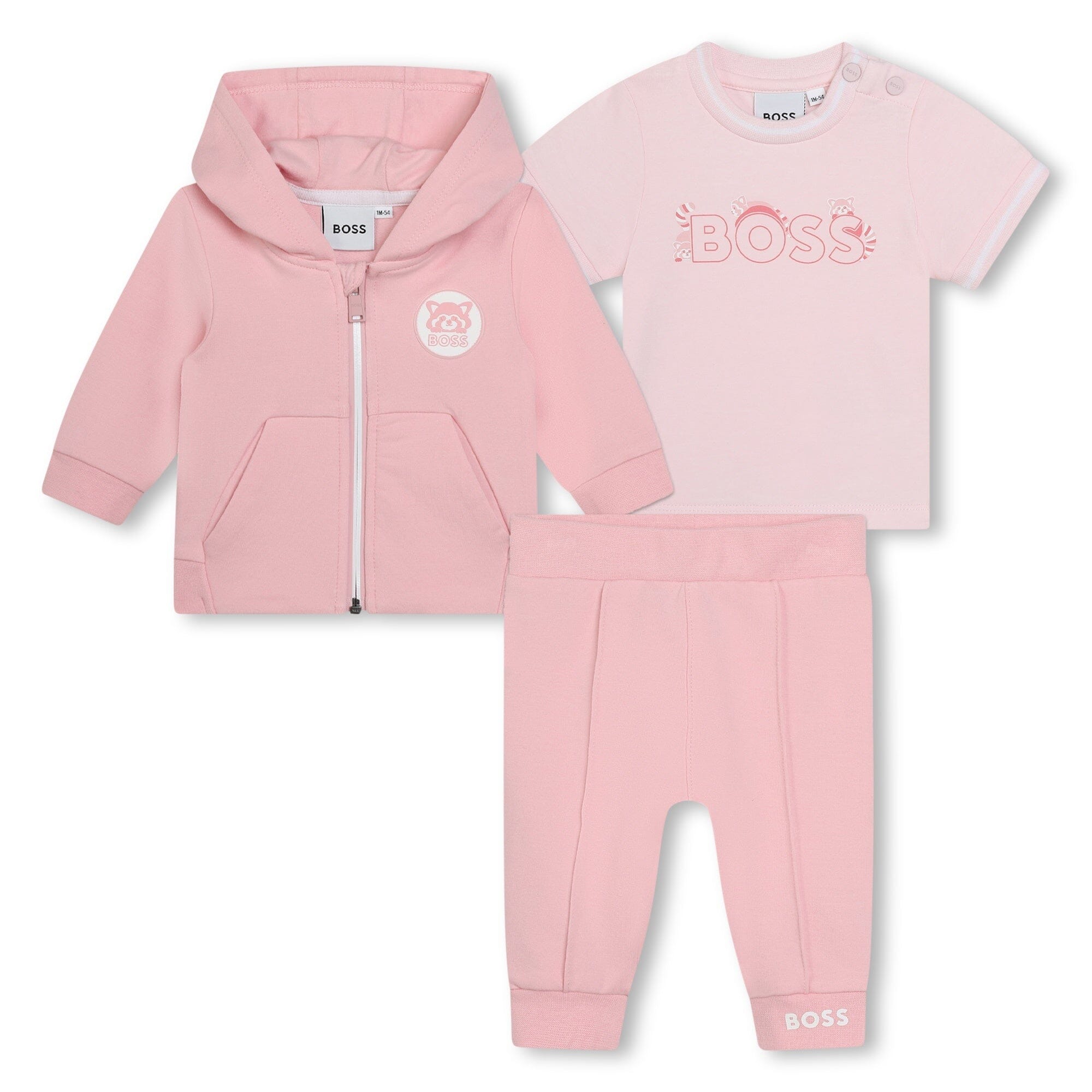 BOSS rosa Baby Jogger Set 3 teilig Baby Kombinationen Boss