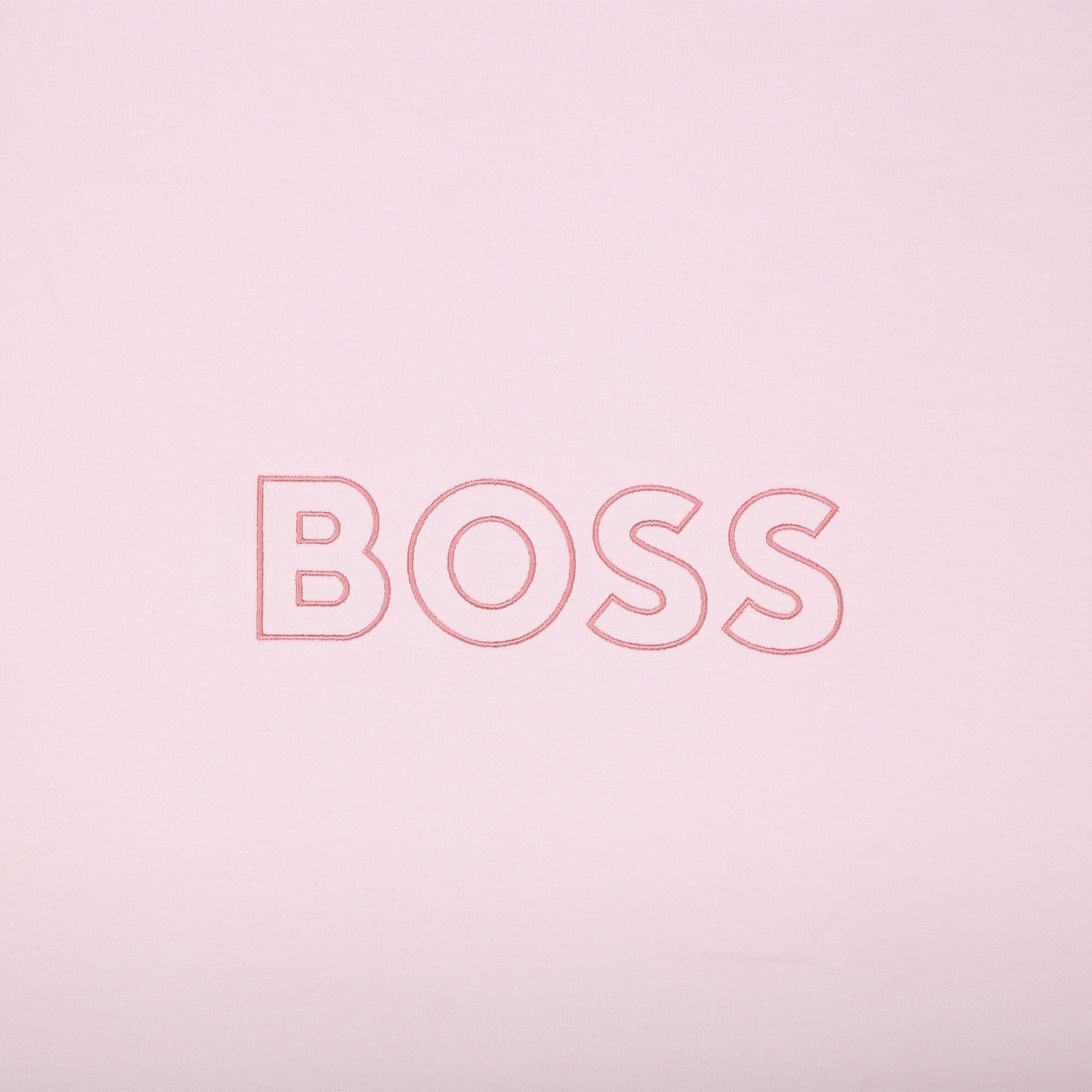 BOSS Baby edle Baumwolldecke "My First Blanket" - hellrosa mit Logoprint Babydecke Boss