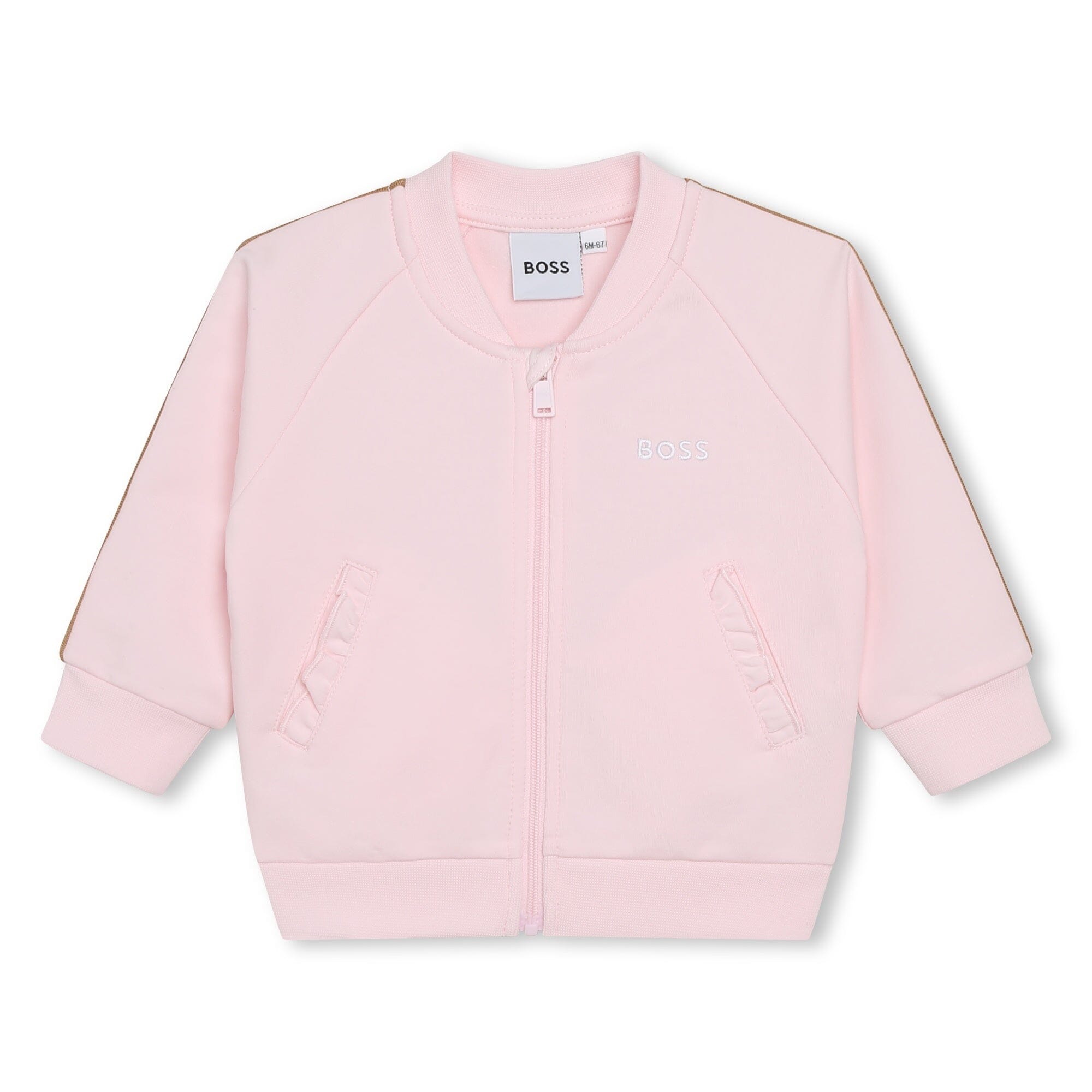 BOSS rosa Baby Jogginganzug Set 3 teilig Baby Kombination Boss