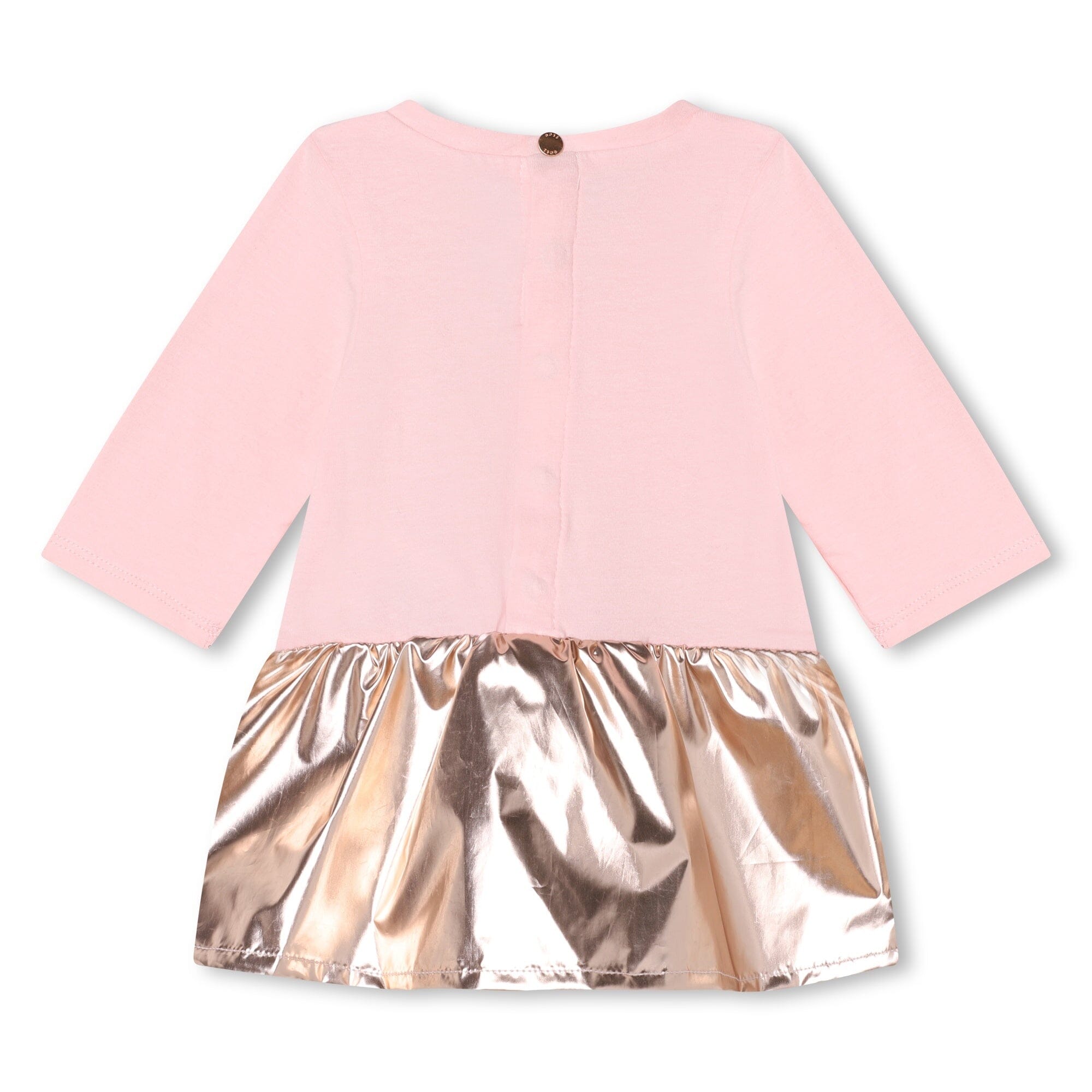 BOSS Baby Langarm Kleid Zeremonie festlich rosa gold Kleid Boss