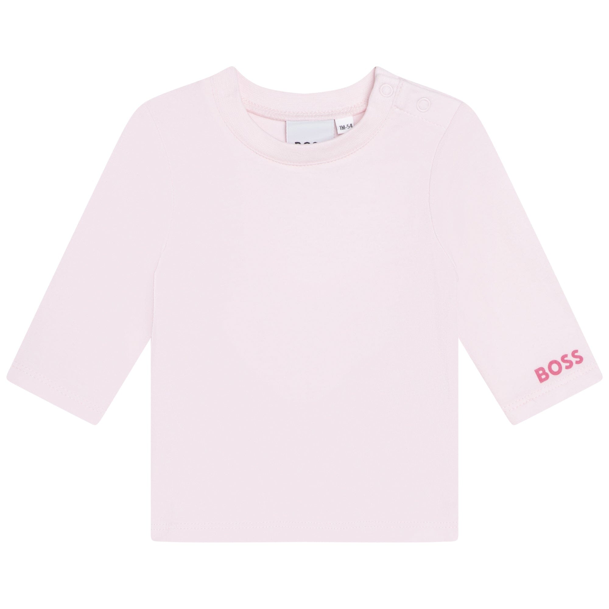 HUGO BOSS Baby Set Langarmshirt mit Kleid aus Shearling-Imitat Langarmshirt Boss