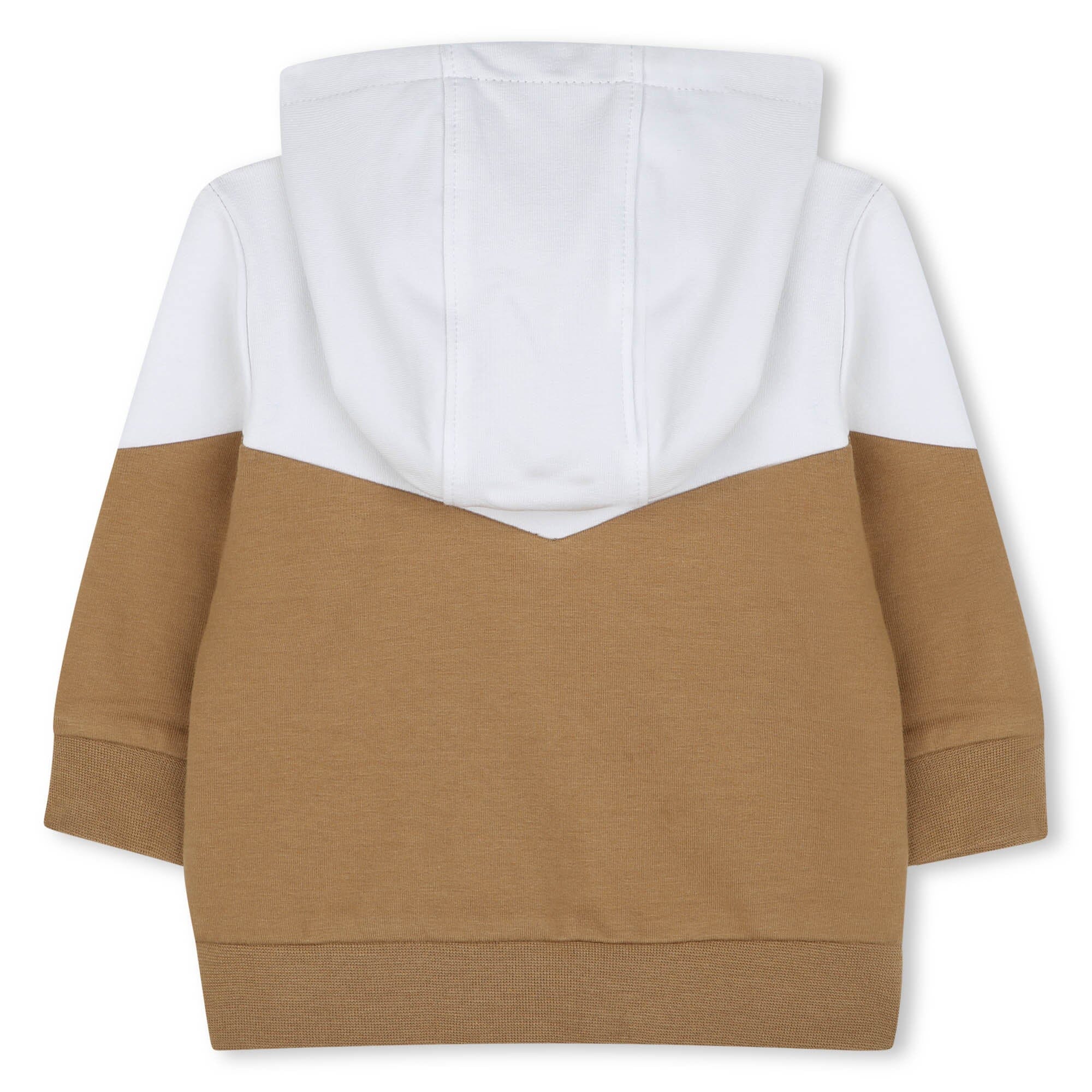 BOSS Baby Jogginganzug 3-Teiler in weiß/ braun/ schwarz Farbblöcke und Streifen Baby Kombination Boss