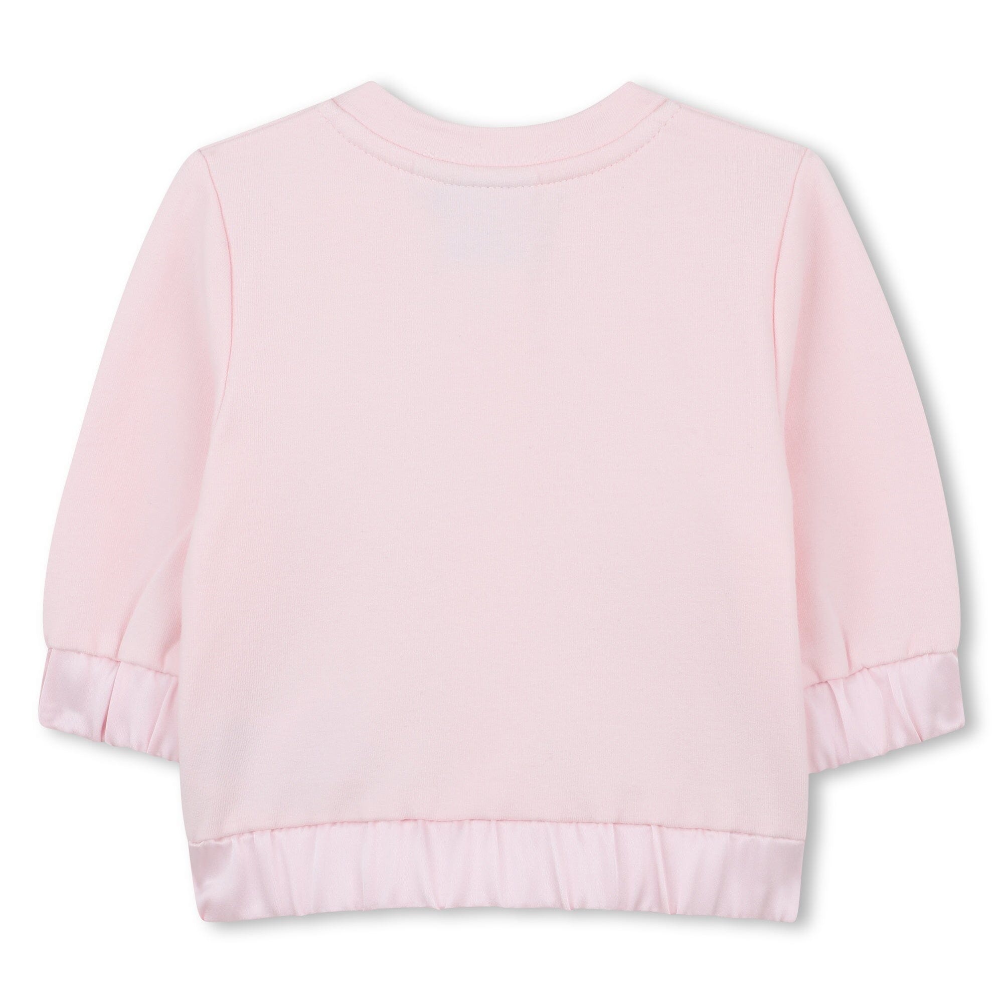 BOSS Baby Set rosa weiss Hose Strickjacke & T-Shirt mit Satin-Details Baby Kombination Boss Kidswear