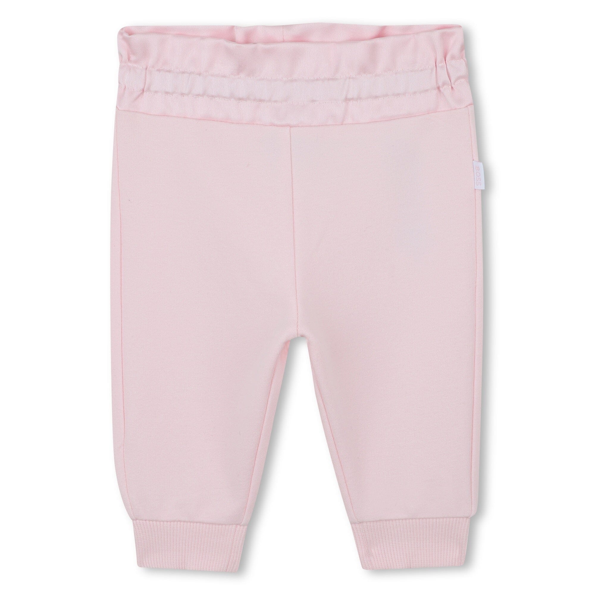 BOSS Baby Set rosa weiss Hose Strickjacke & T-Shirt mit Satin-Details Baby Kombination Boss Kidswear