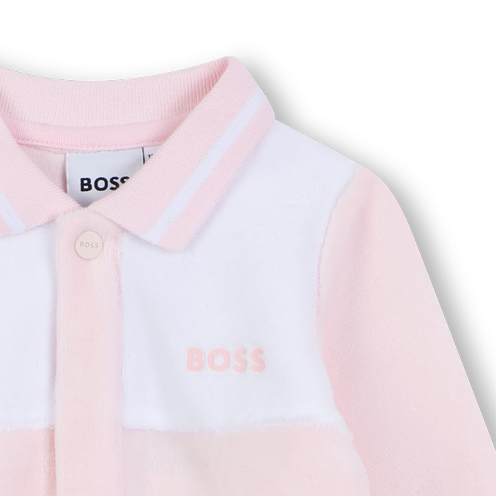 BOSS Baby Strampler rosa aus Bio-Baumwolle in Geschenkbox – Samtig weich Strampler Boss Kidswear