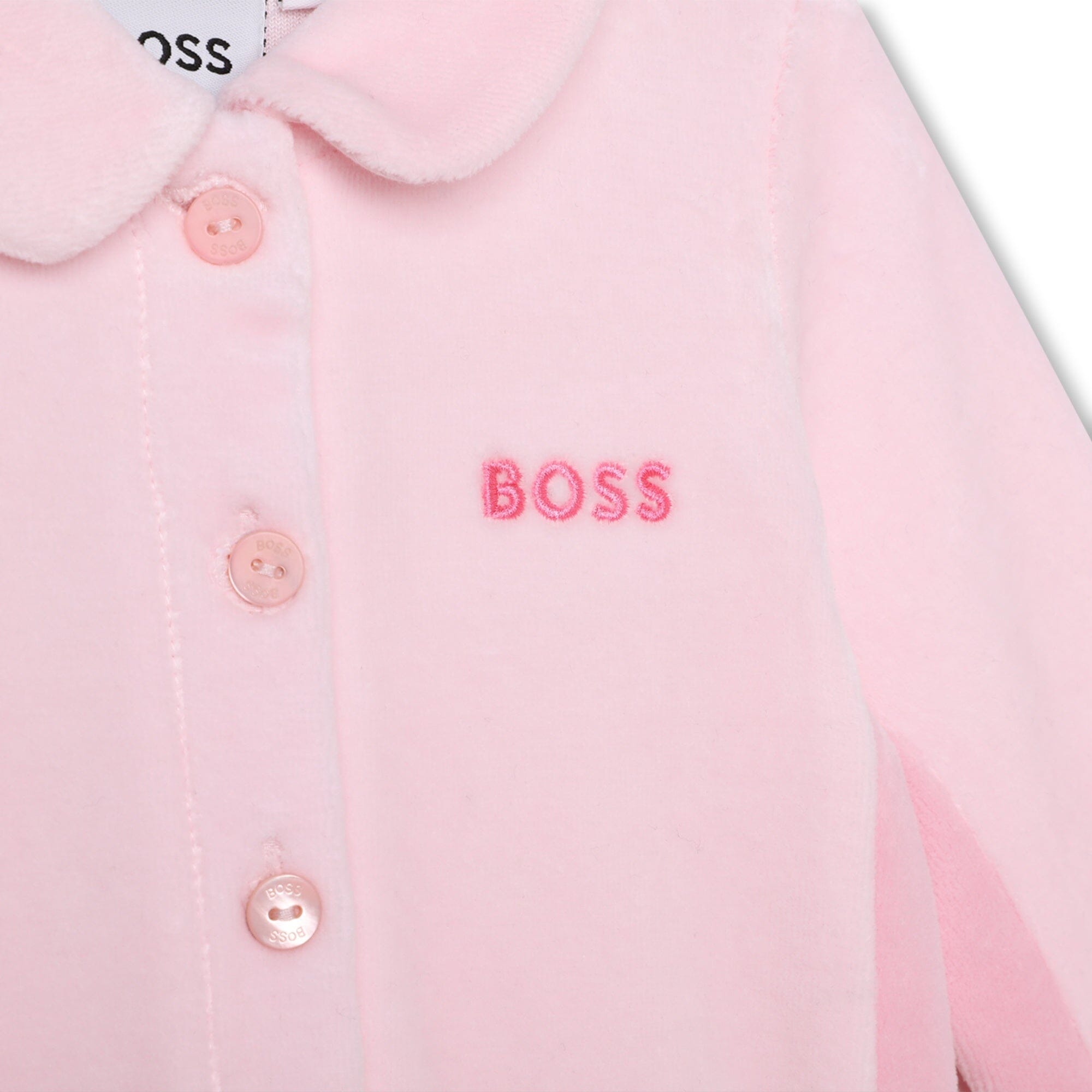 BOSS Baby Strampler Nicky rosa mit Logo Strampler Boss