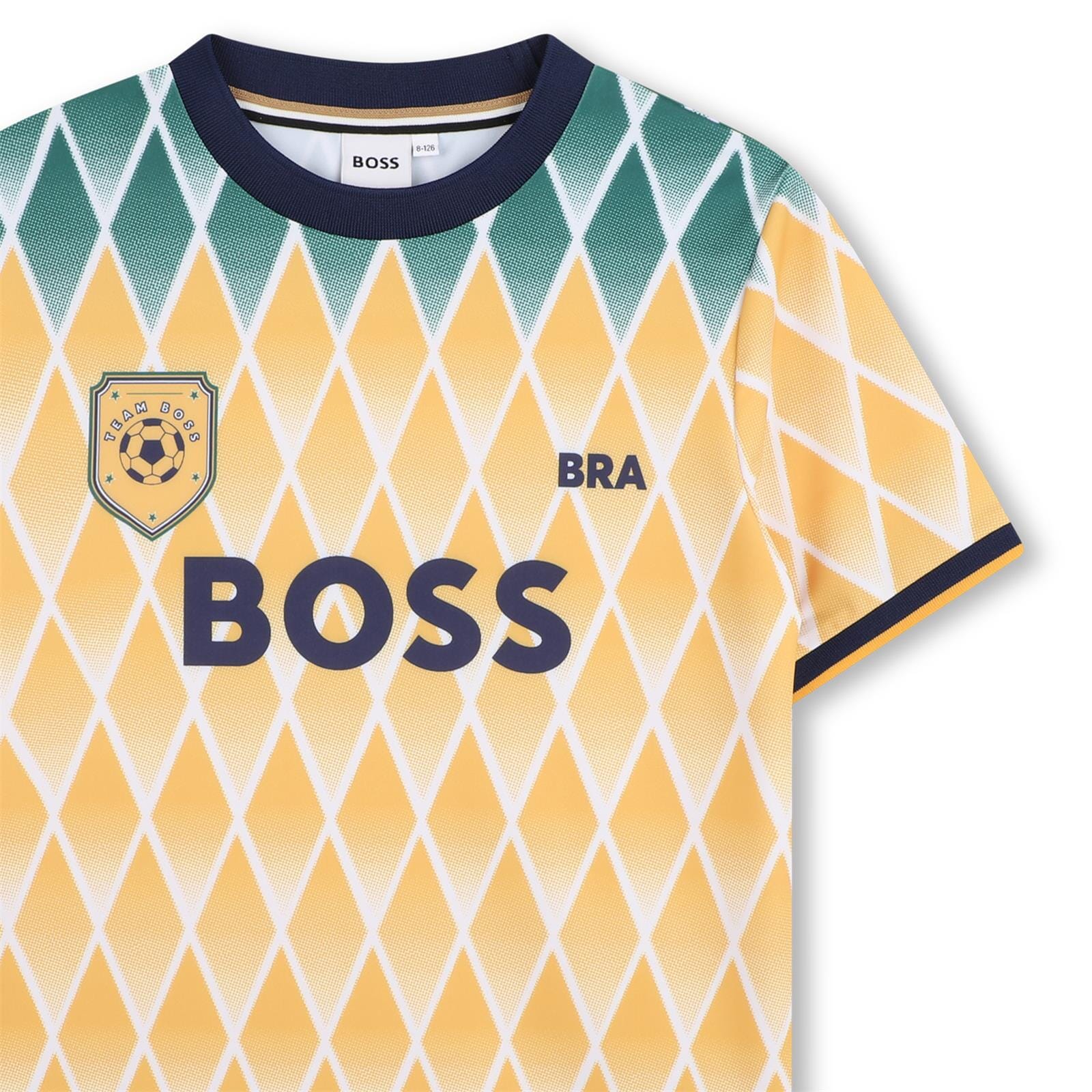BOSS Brasilien Trikot T-Shirt Gelb Kids und Teenager T-Shirt Boss Kidswear