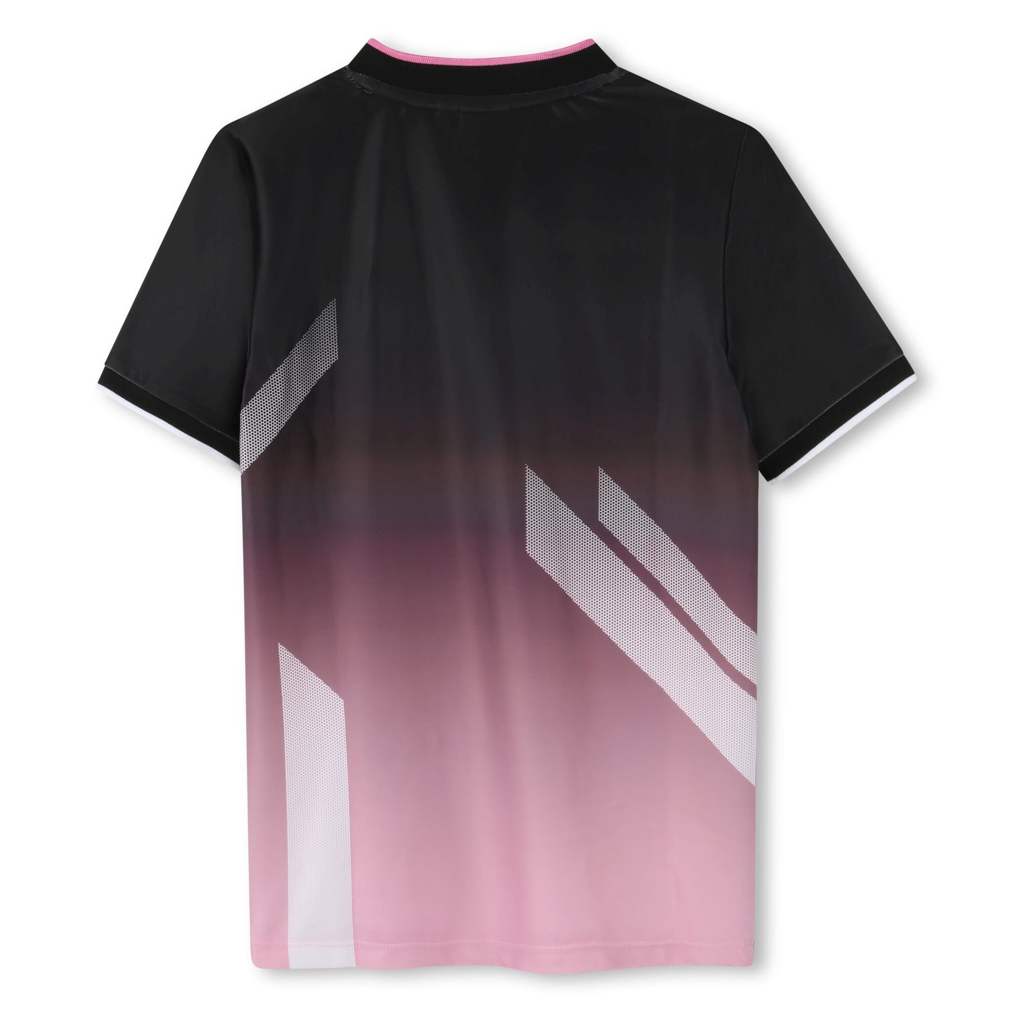 BOSS Fußballshirt – Trikotstyle in Schwarz & Pink mit Logo & Badge für Kinder T-Shirt Boss