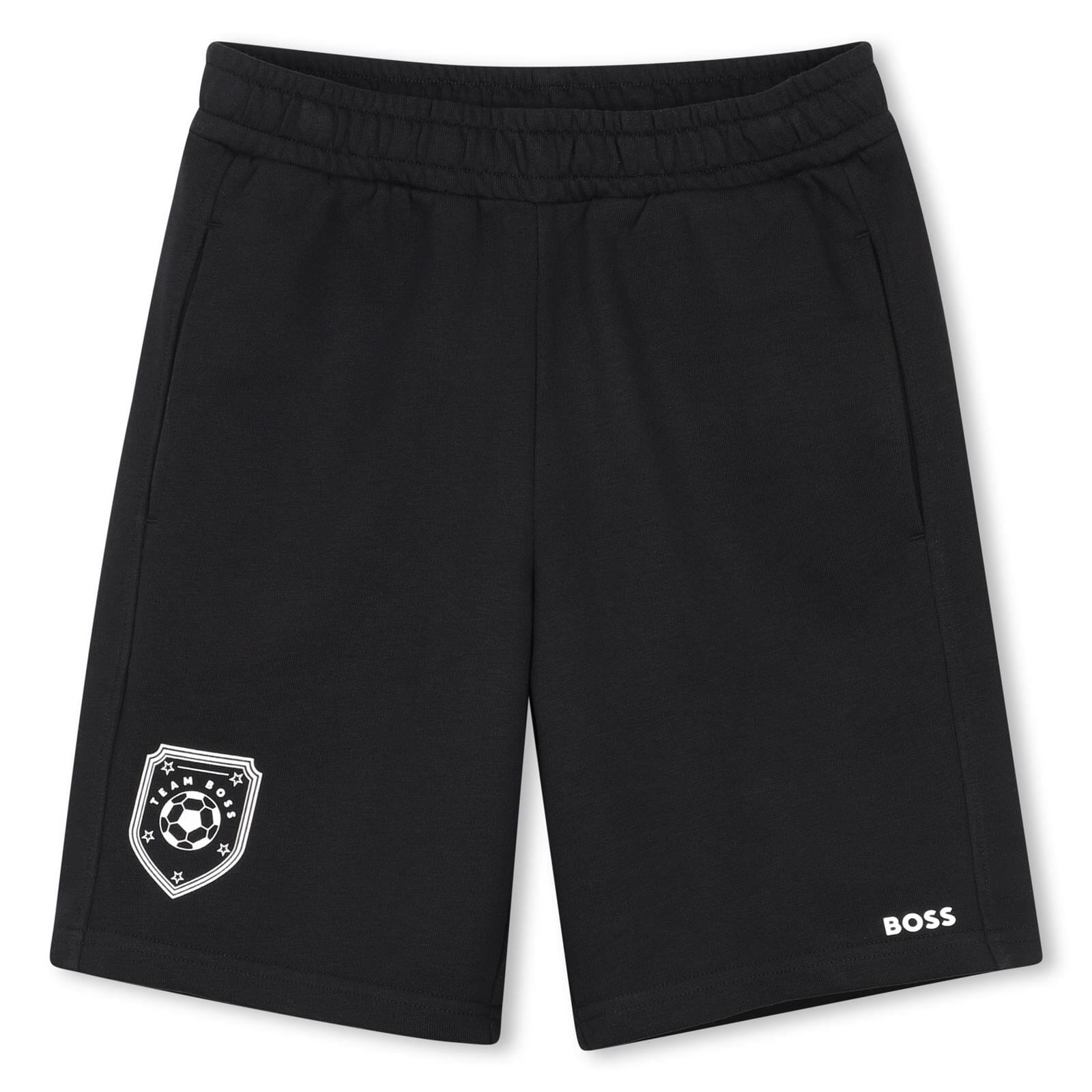 BOSS Fußballshorts Schwarz Shorts BOSS 6 Jahre (110-116)