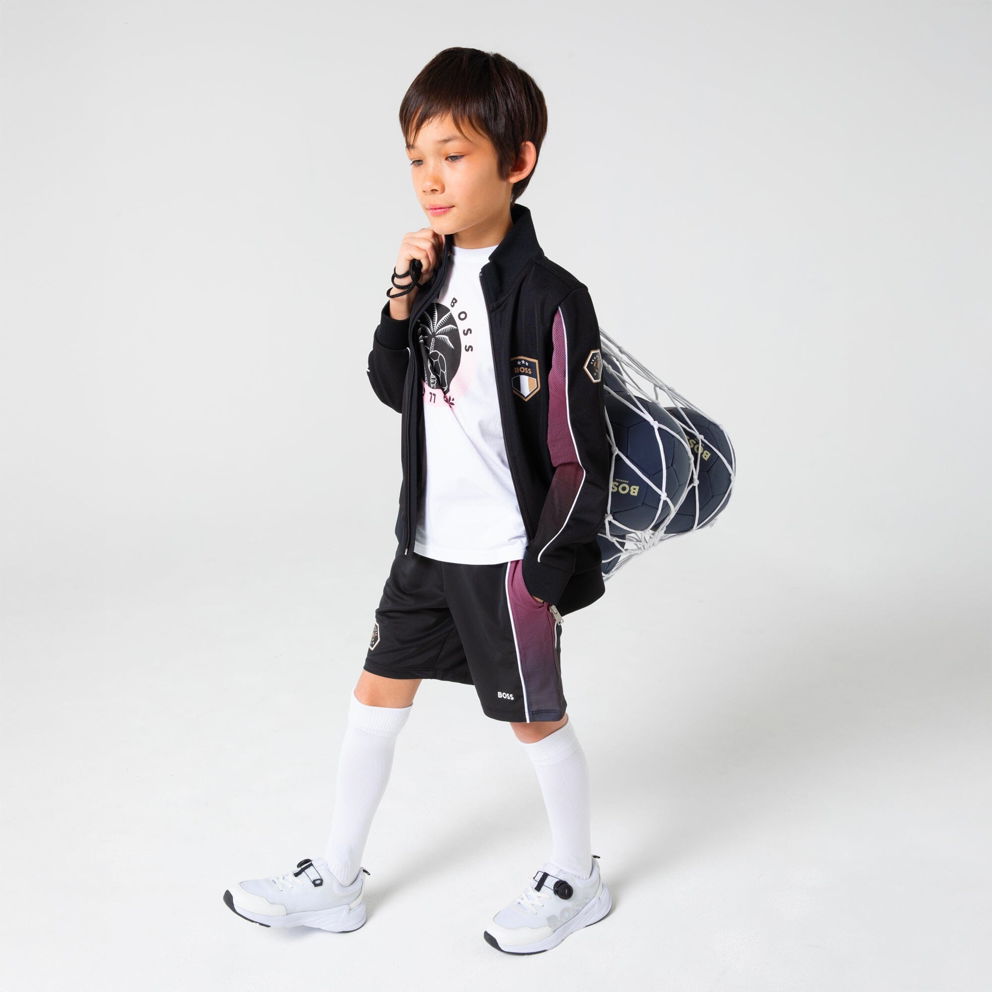 BOSS Fußballshorts –Sportshorts mit Farbverlauf & Logo Shorts Boss