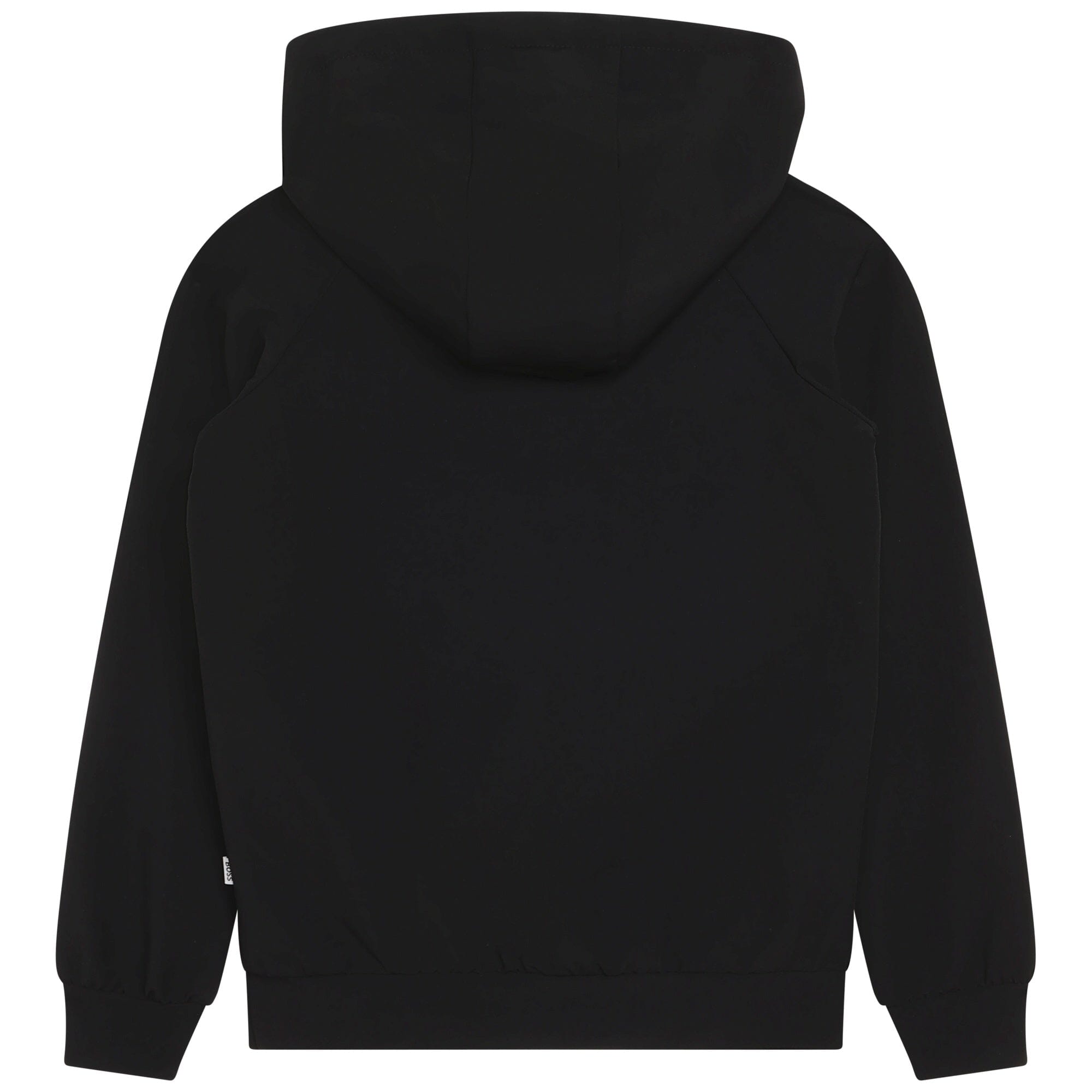 BOSS Kids Kapuzenpullover schwarz mit weißem Logo Hoodie Boss