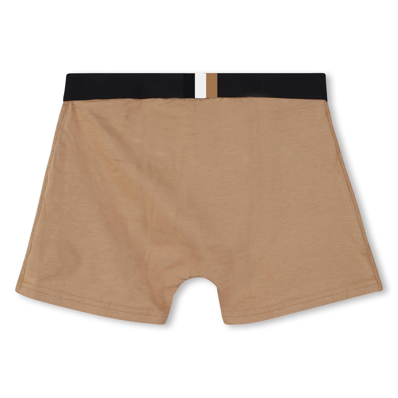 BOSS Kids – 2er-Pack Boxershorts aus Jersey, Marine/Sand Unterwäsche Boss