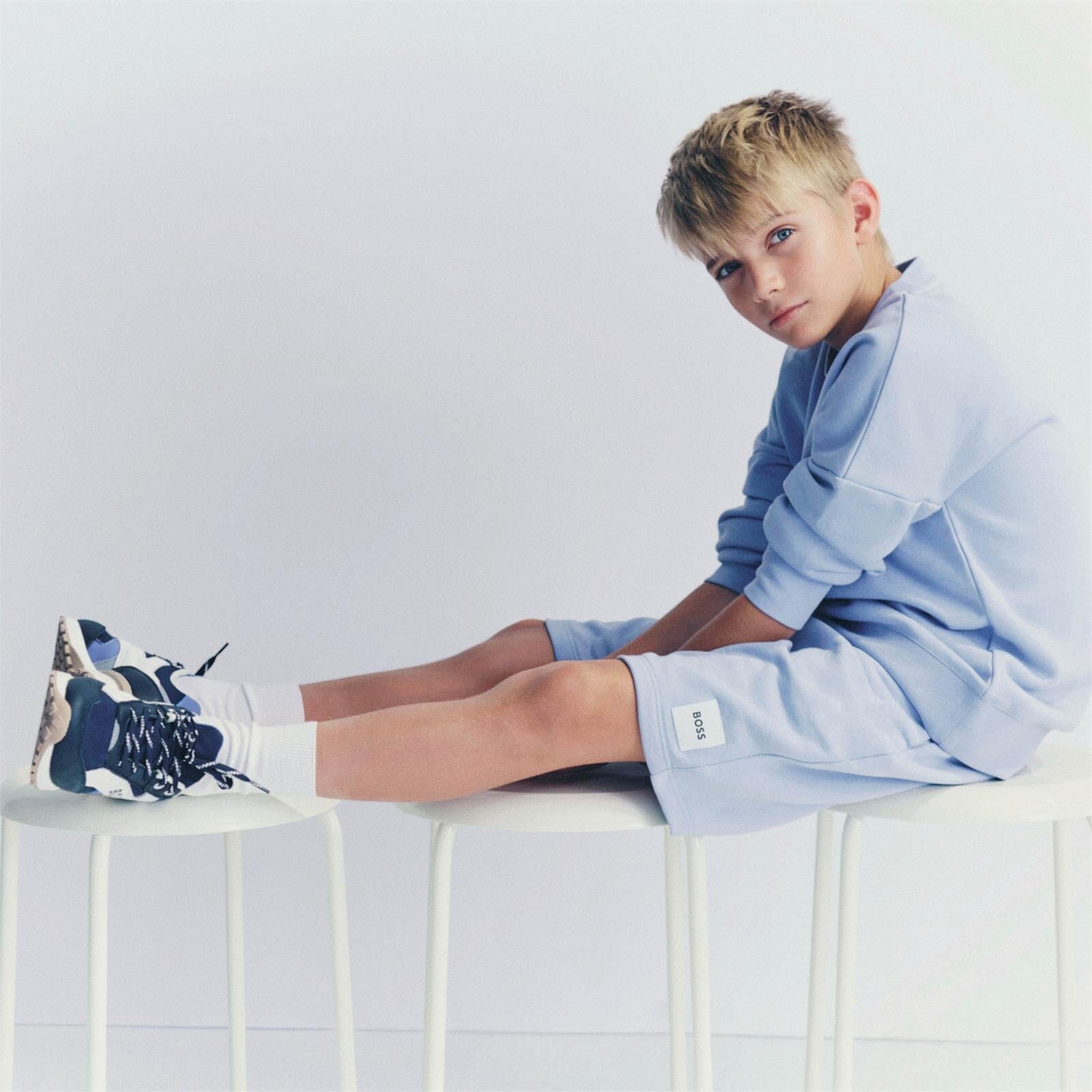 BOSS Kids Bermuda Shorts hellblau Shorts Boss Kidswear