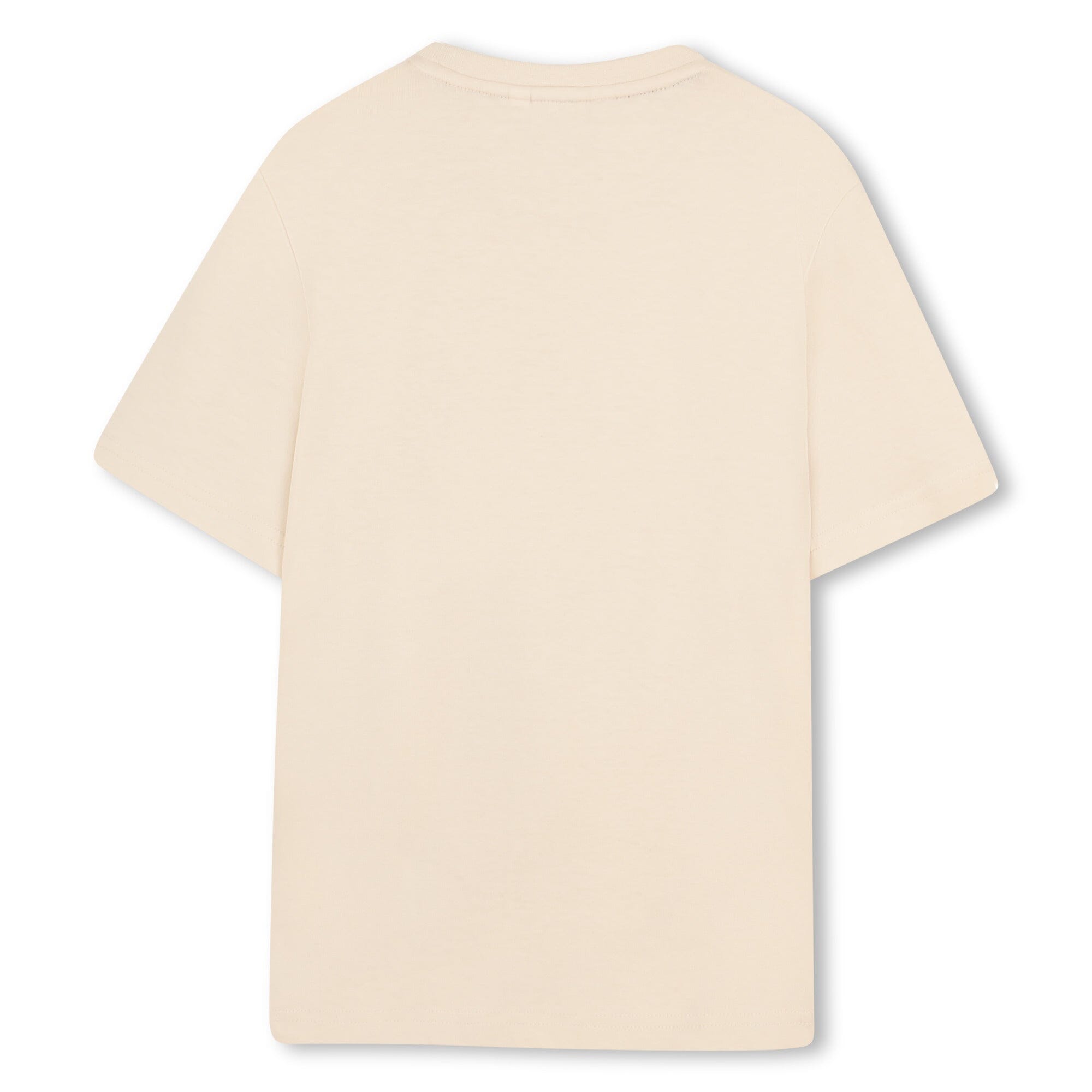 BOSS Kids – Kurzärmeliges T-Shirt „Hell Beige“ (City-Grid Print) T-Shirt Boss Kidswear