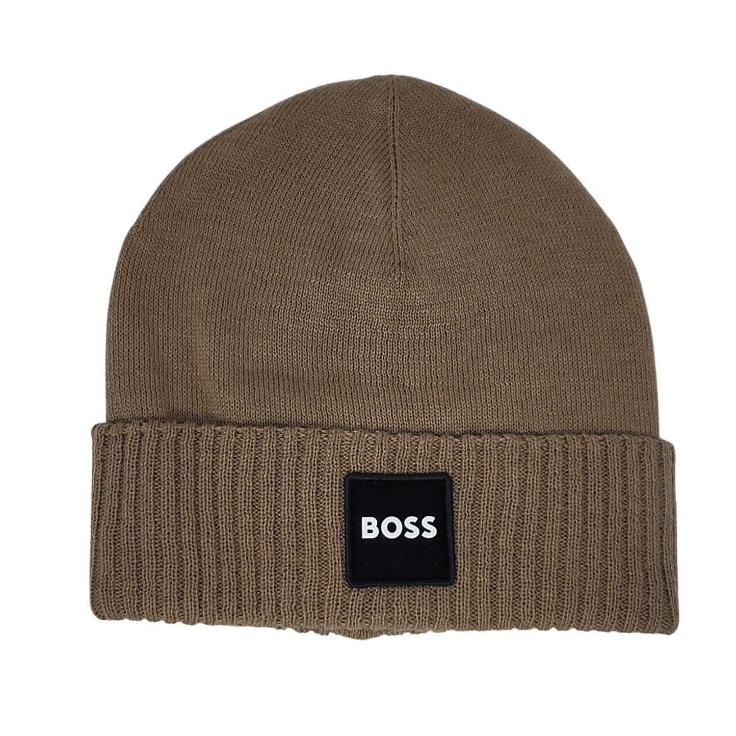 BOSS KIDS Mütze Logo braun - stone Mützen Boss