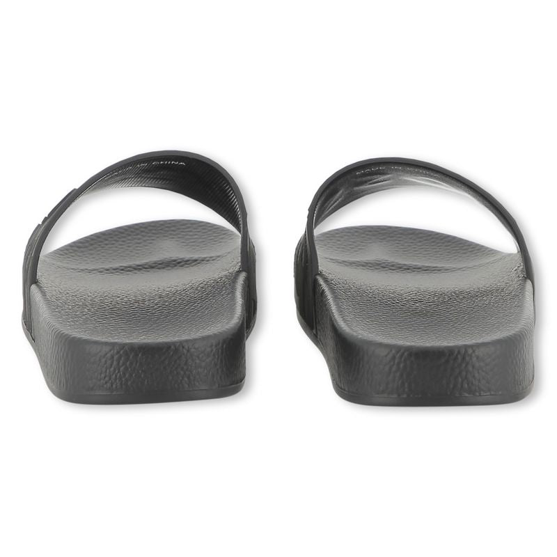 BOSS Kids Slides „Signierte Folien“ – Schwarz Sandalen BOSS