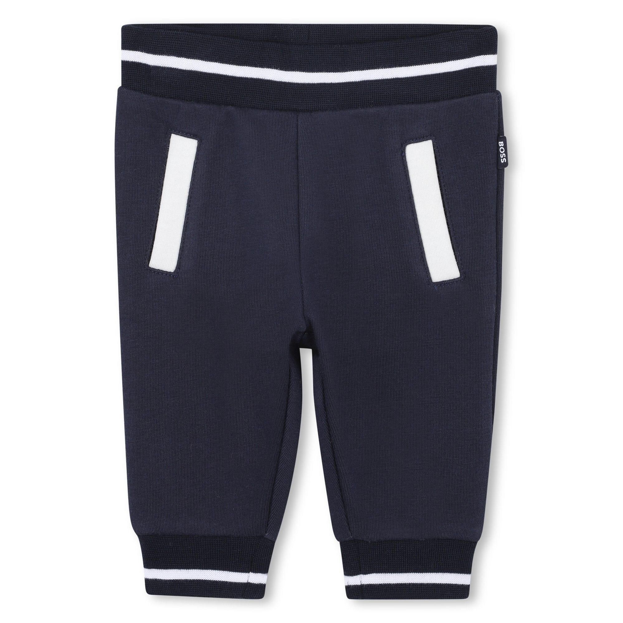 BOSS Kidswear Baby 3-teiliges Set Marineblau & Weiß aus Bio-Baumwolle Baby Kombination Boss Kidswear