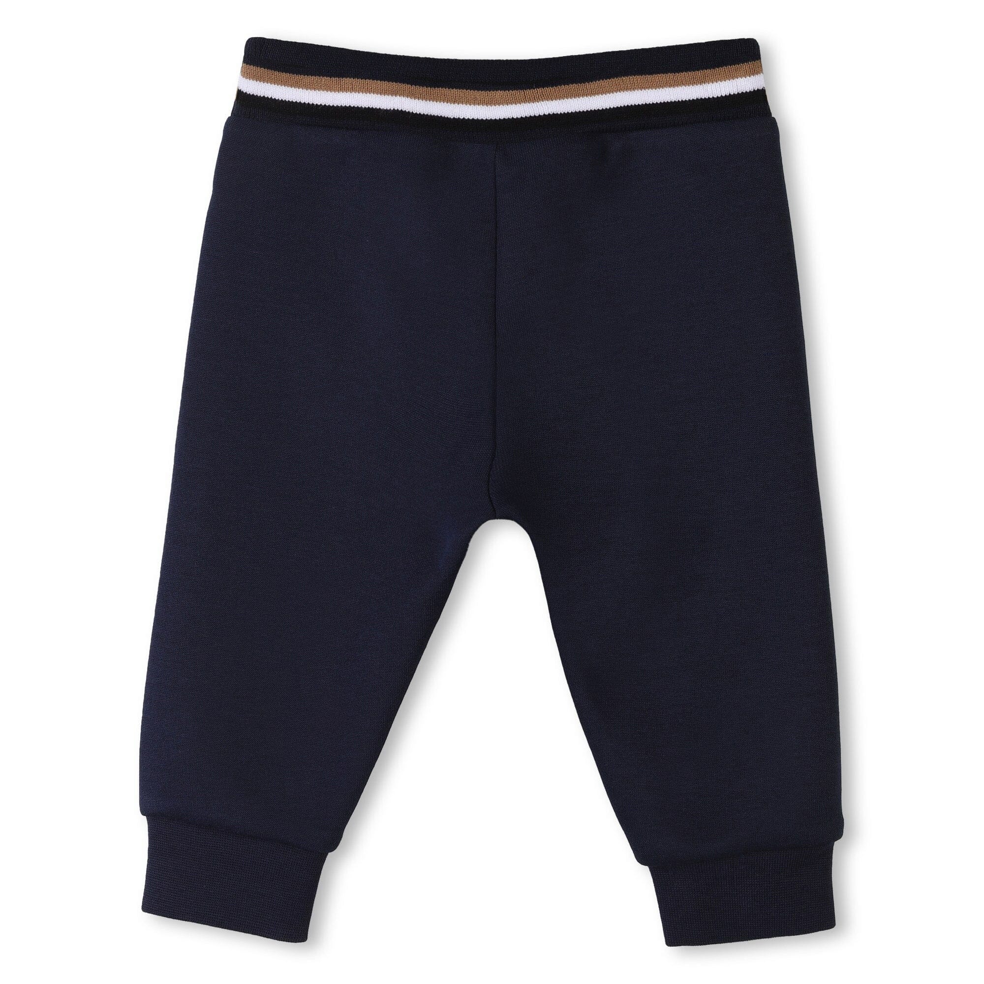 BOSS Baby Jogginganzug navy mit weiß/braunen Streifen Baby Kombination Boss
