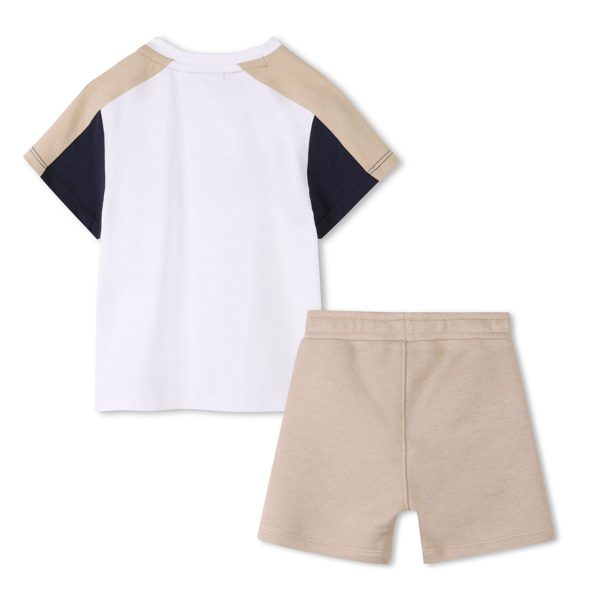 BOSS Baby sommerliches Set mit Shirts und Shorts in weiß / cookie Baby Kombination Boss