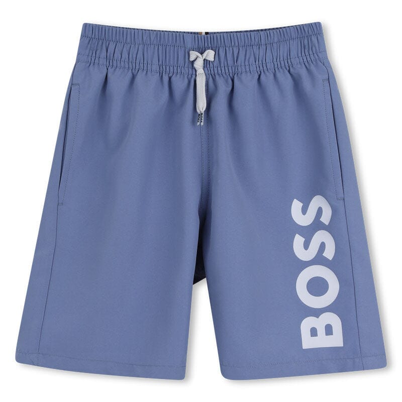 BOSS Kidswear Bade-Shorts mit Logo – Lavender Badehose BOSS 8 Jahre ( 122-128 )