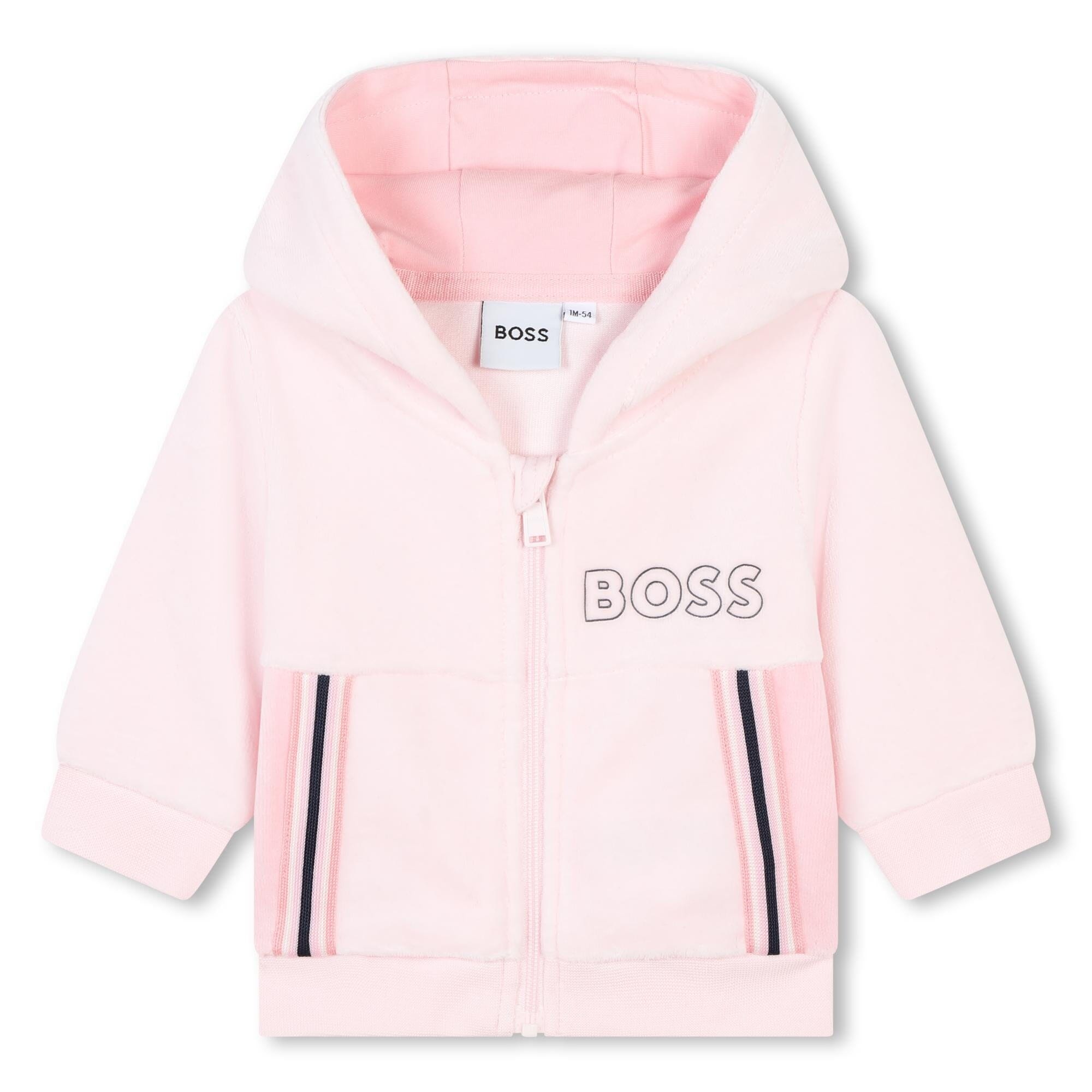 BOSS Baby Jogginganzug 2er Set rosa aus Velours Baby Kombination Boss
