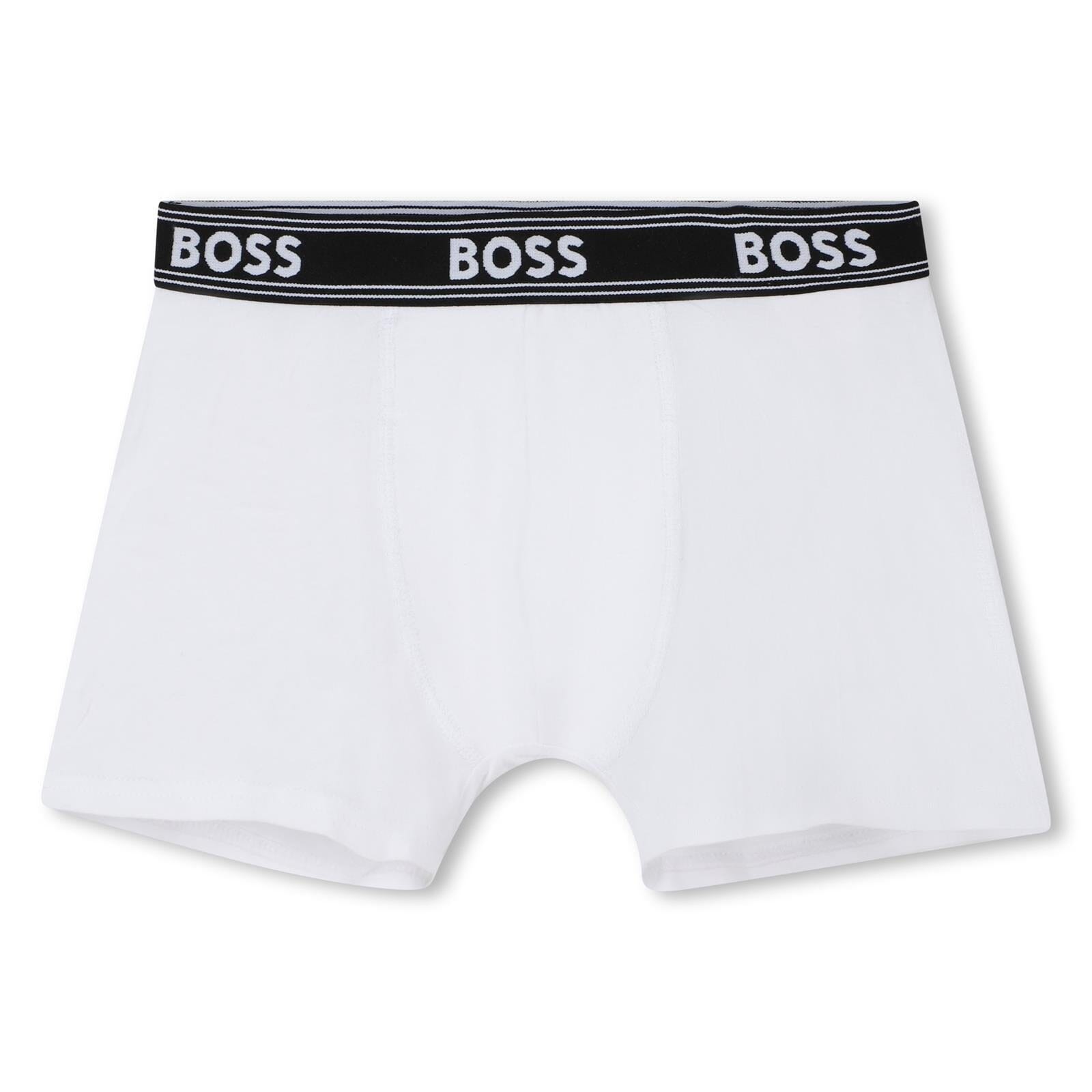 BOSS KIDSWEAR Boxershorts 3er-Pack Jersey – Schwarz/Sand/Weiß Unterwäsche BOSS